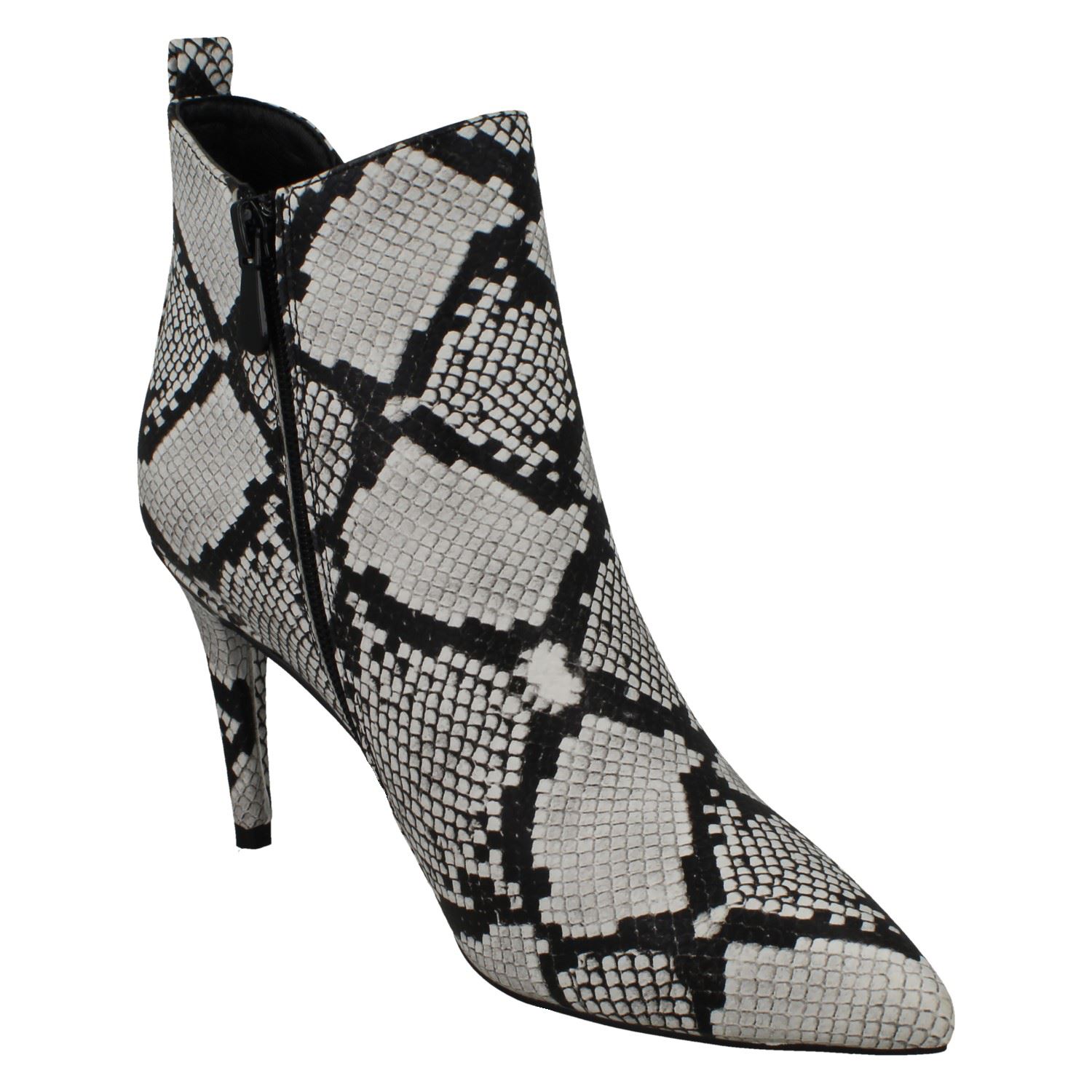 Femmes Spot On Serpent Imprimé /"Bottines/'s