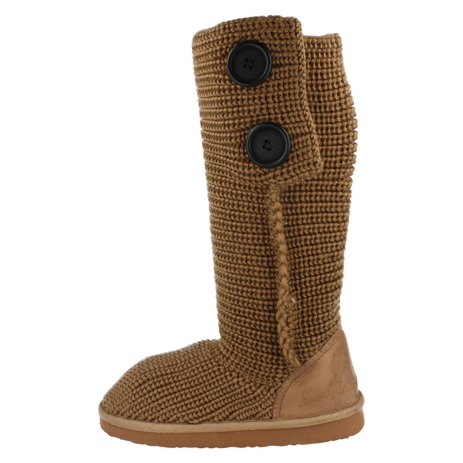 Spot On Girls Knitted Boots