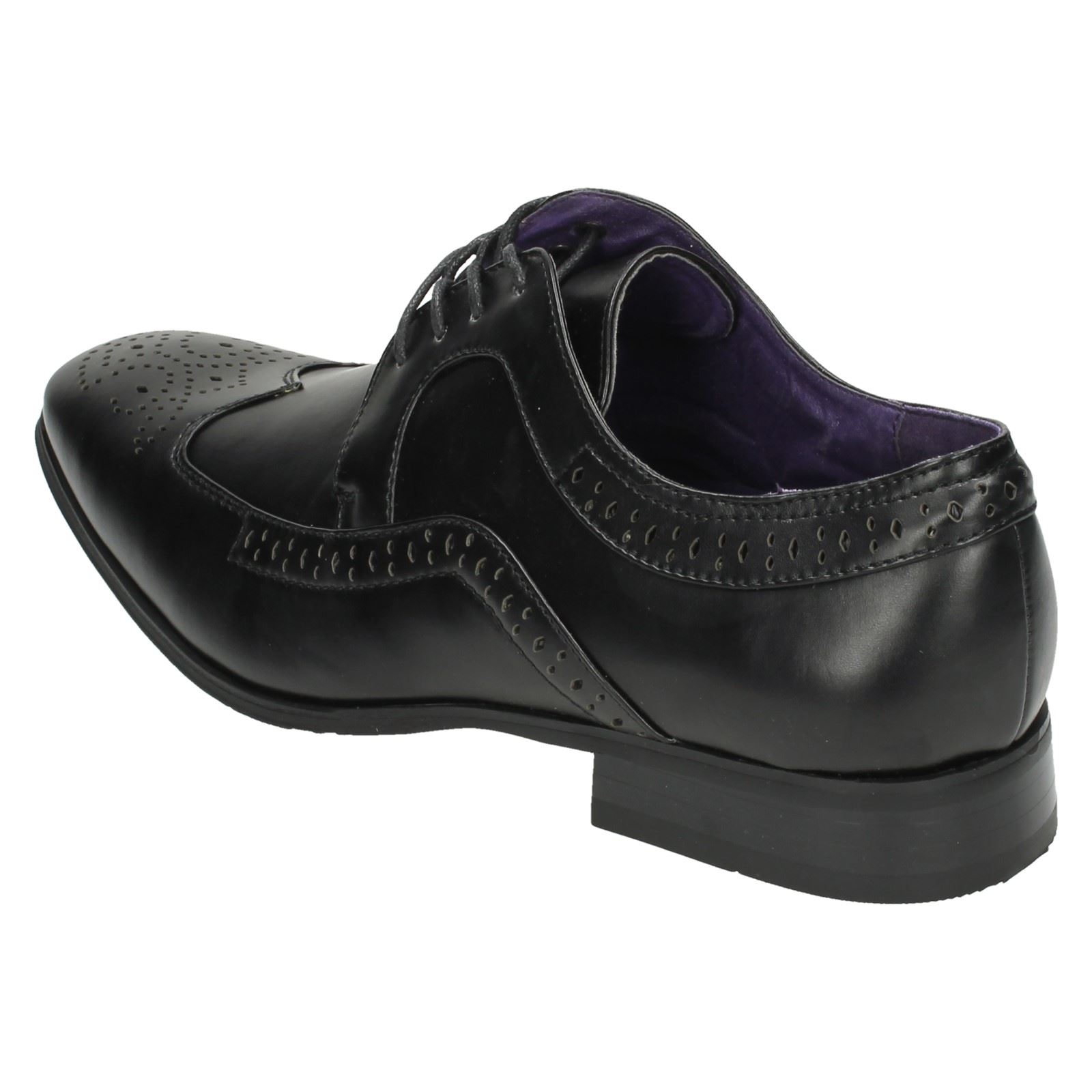 Mens Flat Formal Lace Up Brogue Shoes