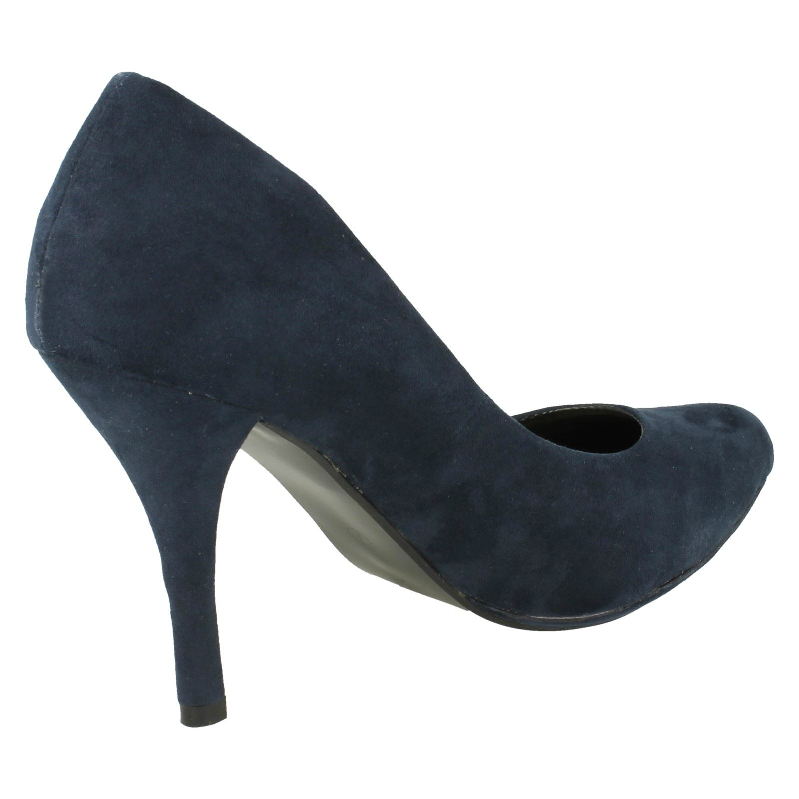 Ladies Spot On High Heel Pointed Toe *Court Shoe*