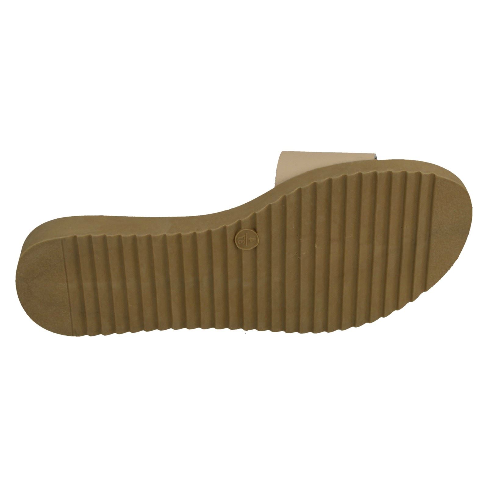 Ladies Leather Collection Casual Slip On Mules