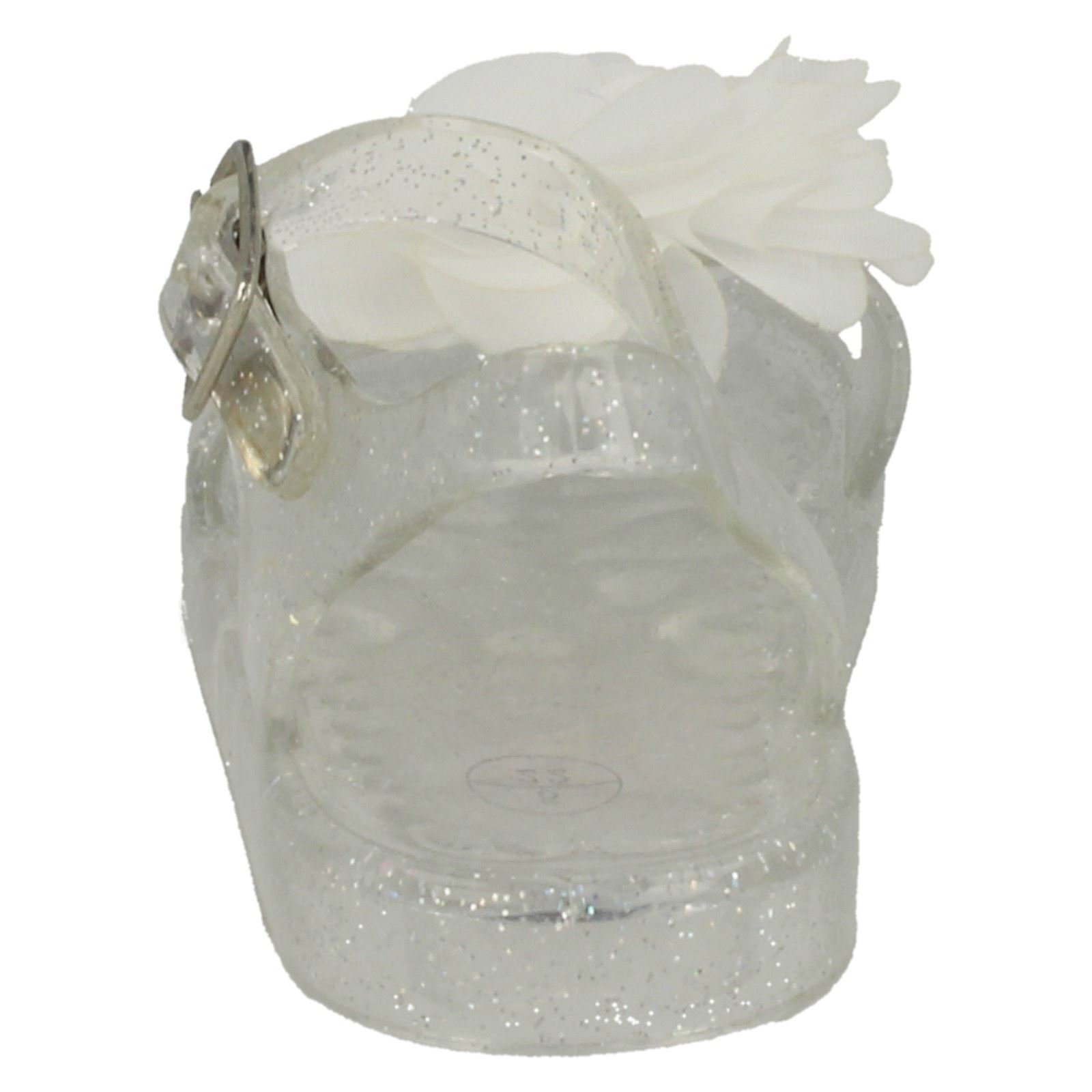 Girls Spot On Flat Jelly Flower /'Trim Mule/'