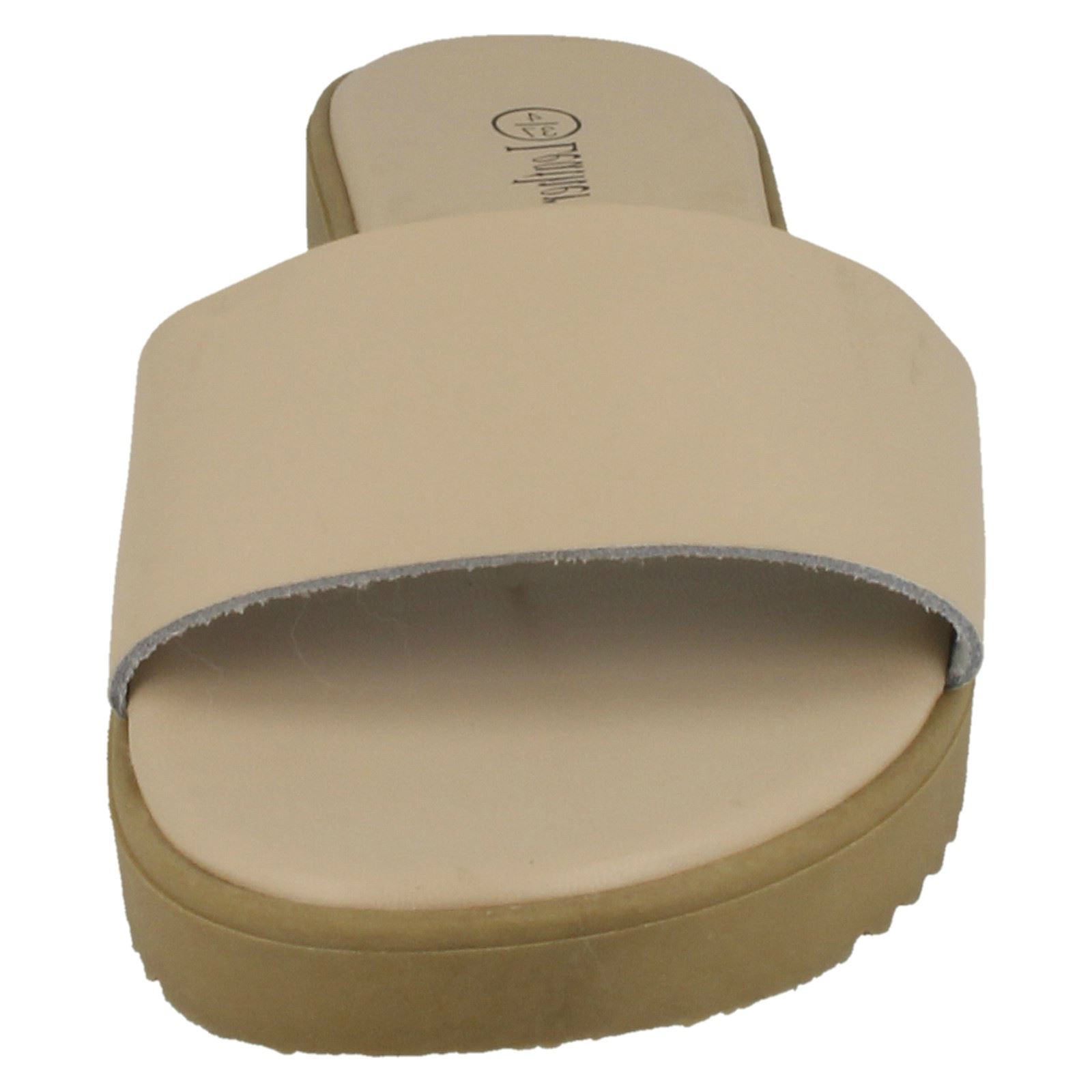 Ladies Leather Collection Casual Slip On Mules