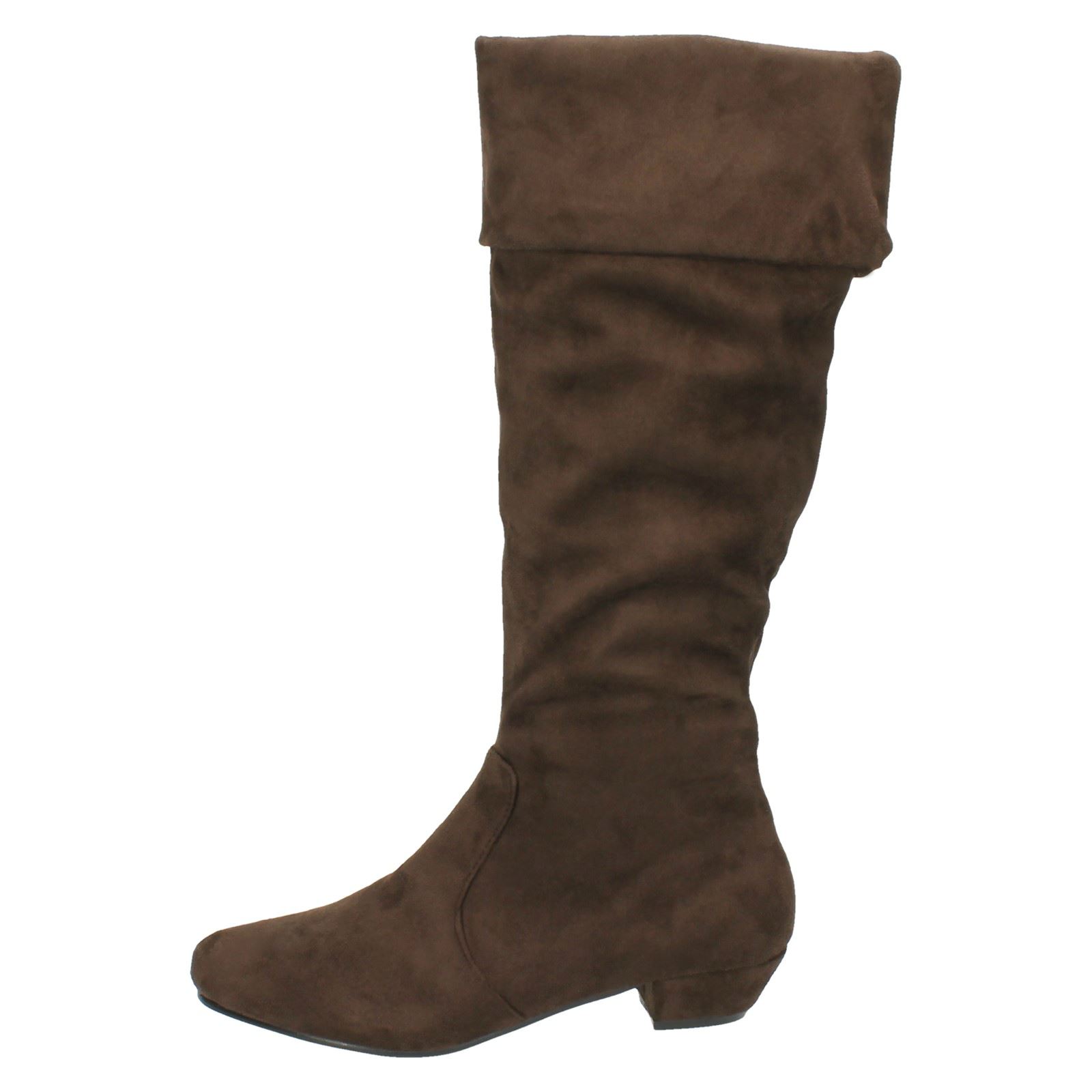 Ladies Spot On Mid Heel /'High Leg Boots/'