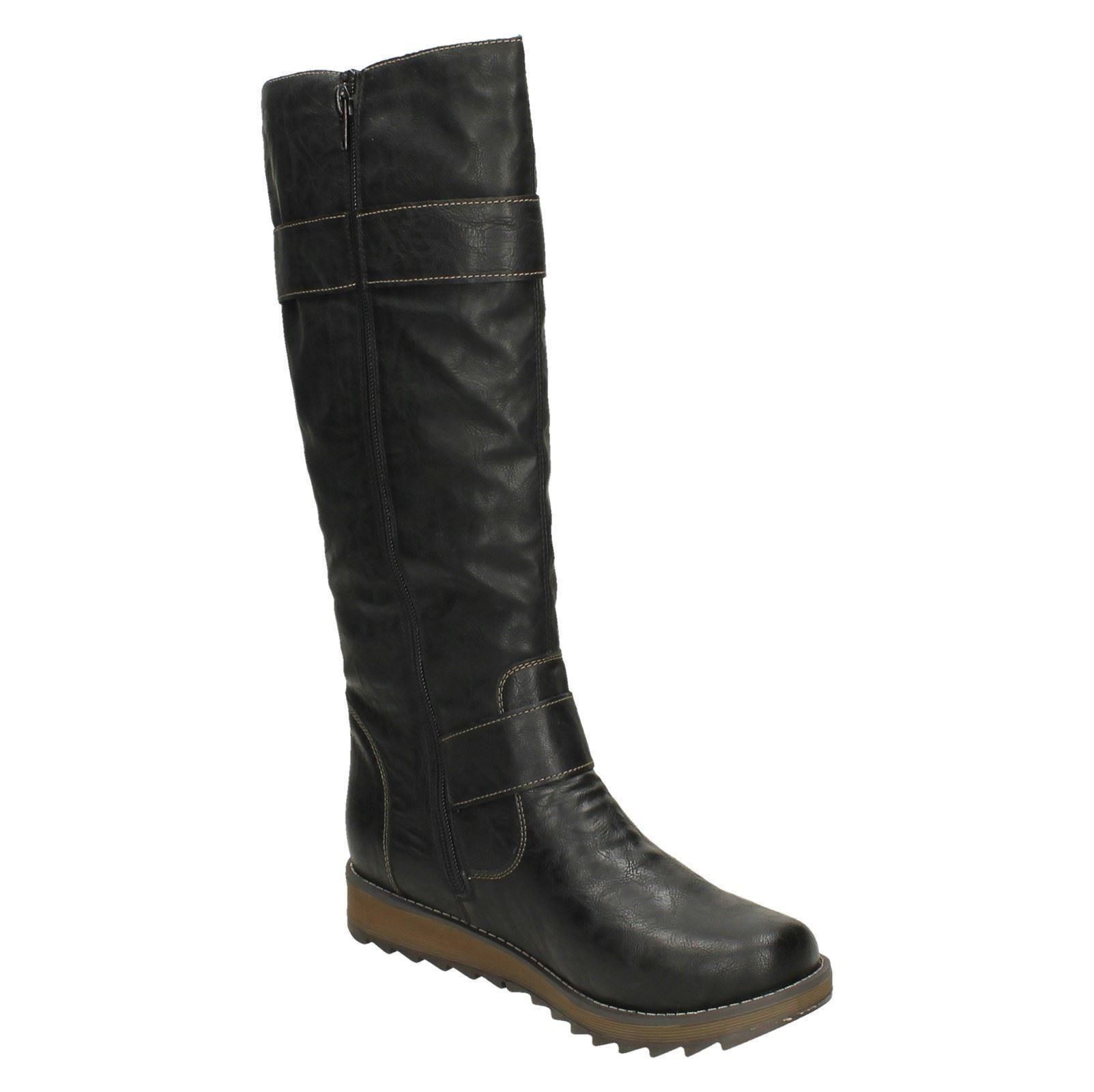 Ladies Remonte Knee High Warm Lined Boots With Remonte Tex /'D8886/'