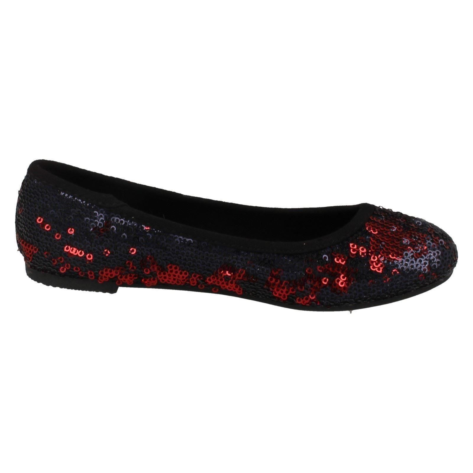 Spot On Girls Ballerina Flat Shoes