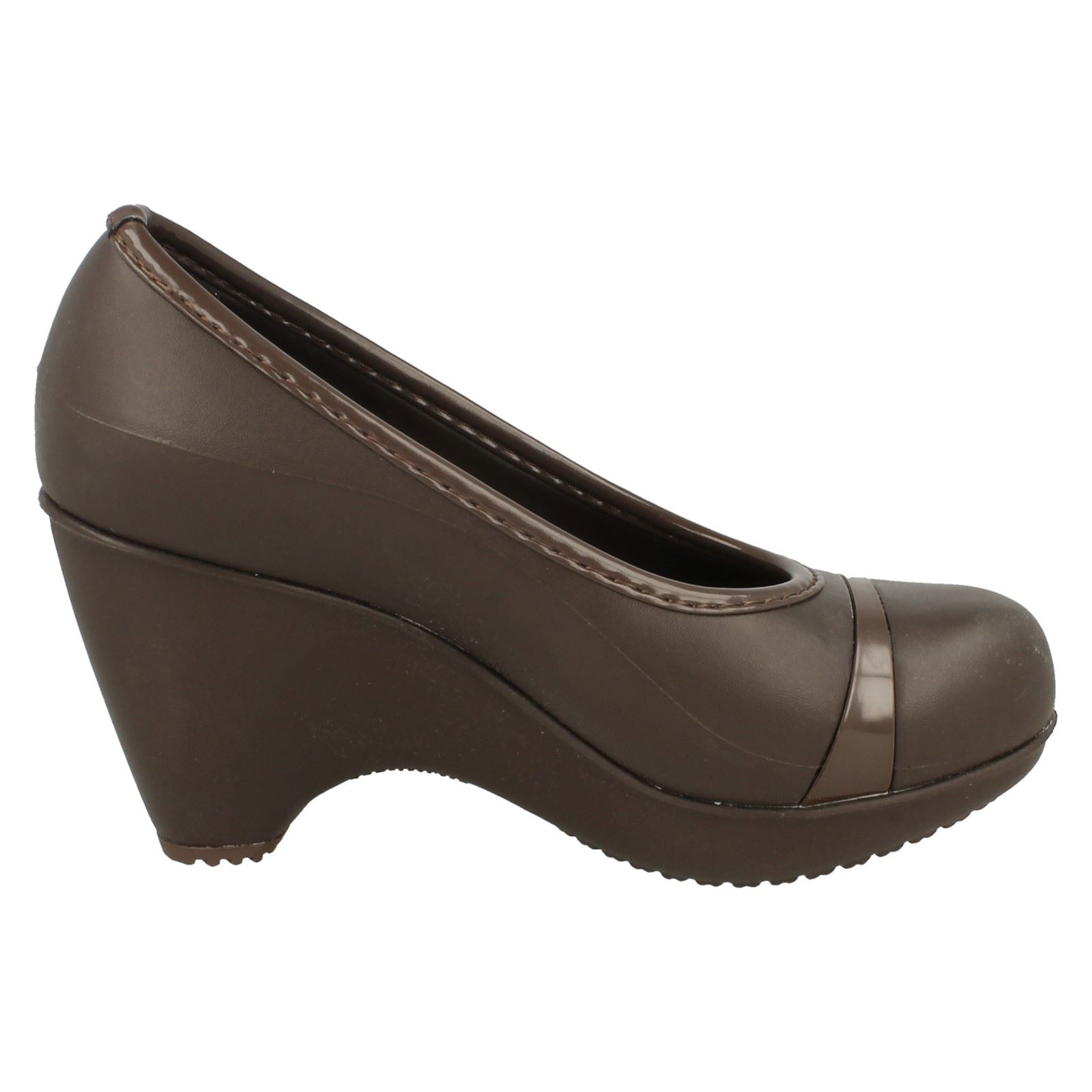 Ladies Crocs Wedge Heel Shoes *Lena*