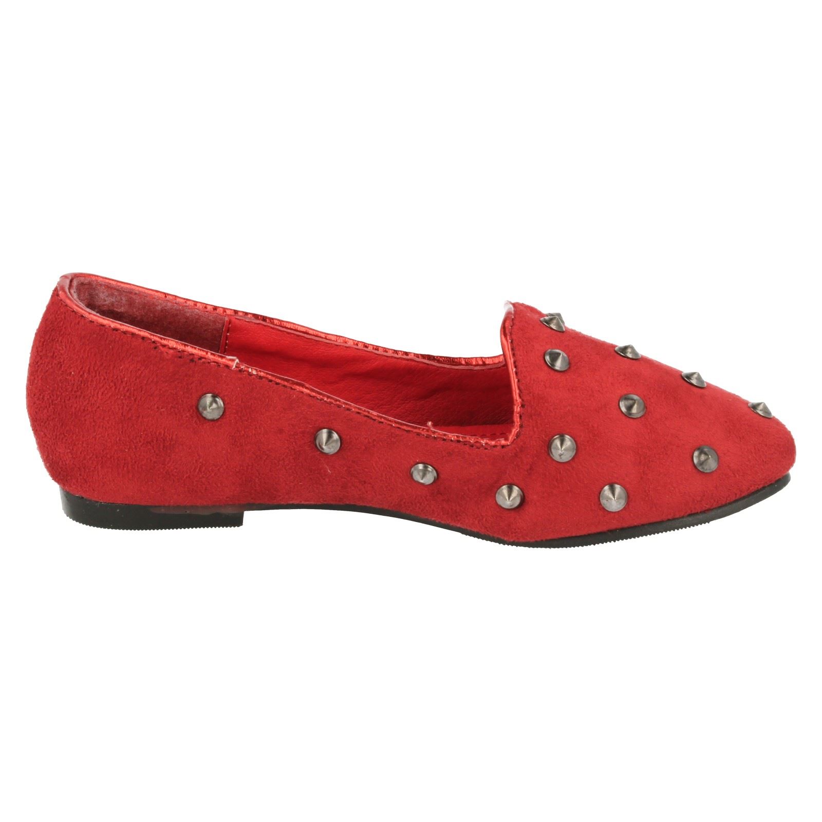 Girls Cutie Studded Loafer Flat Shoes
