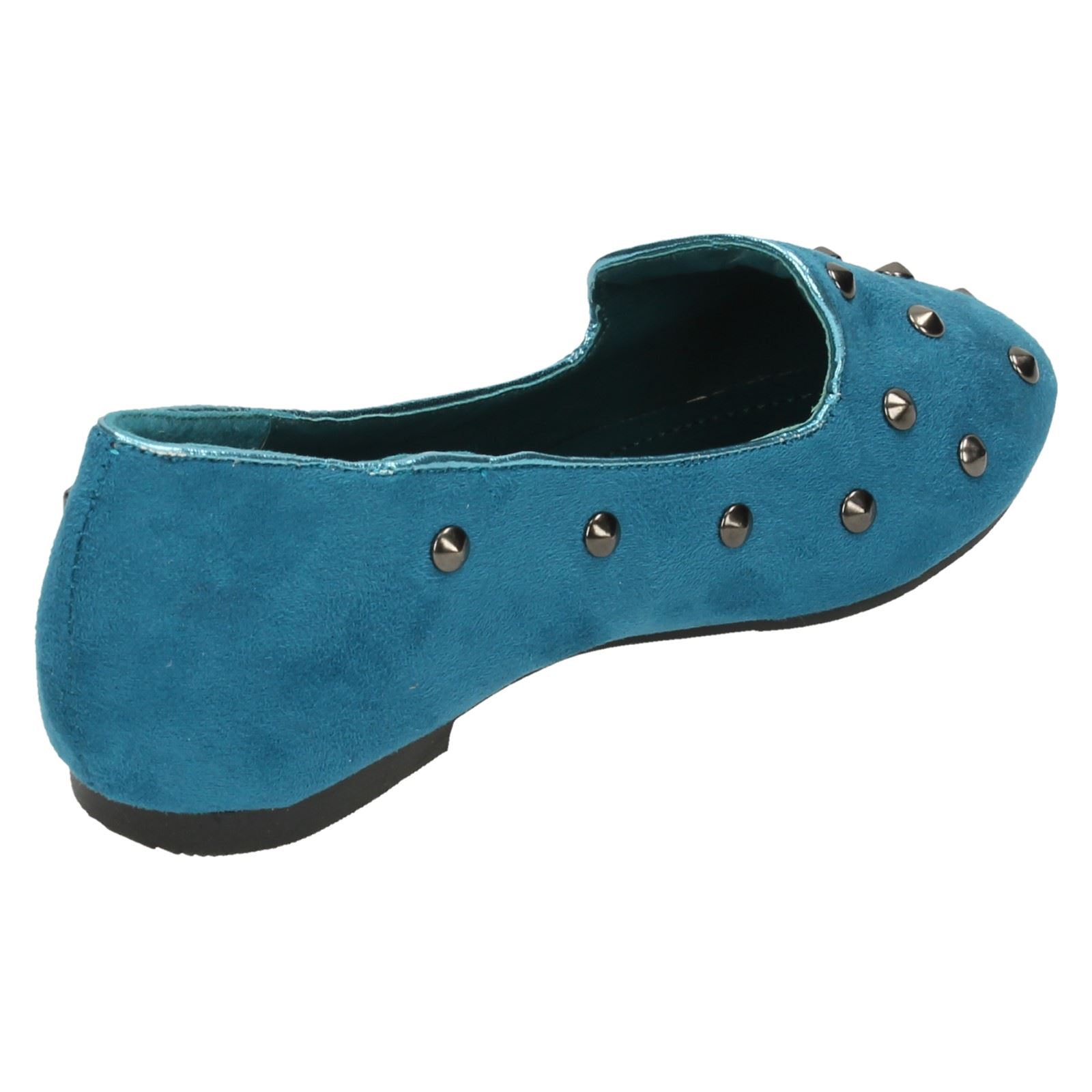 Girls Cutie Studded Loafer Flat Shoes