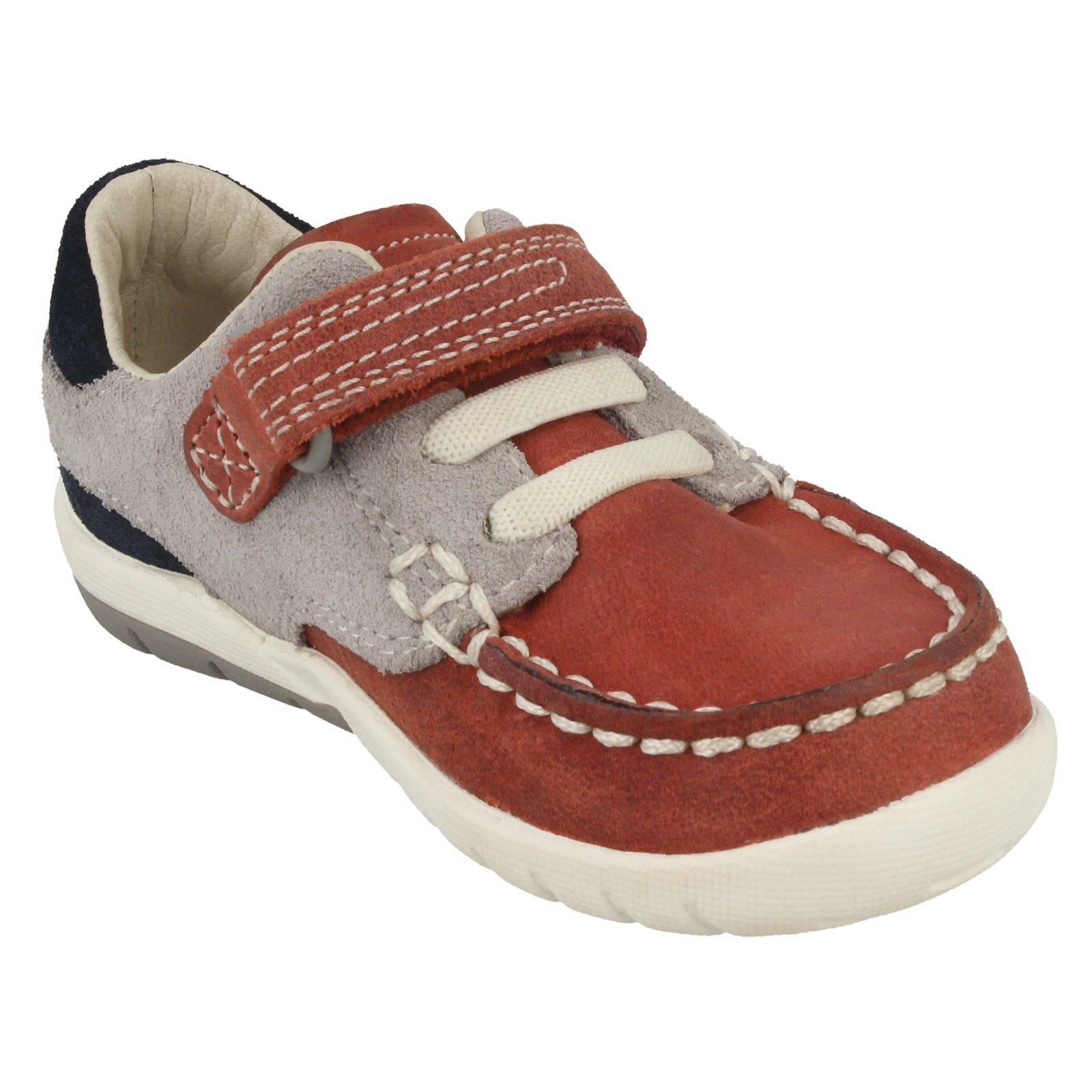 Boys Clarks First Shoes /'Softly Flag/'