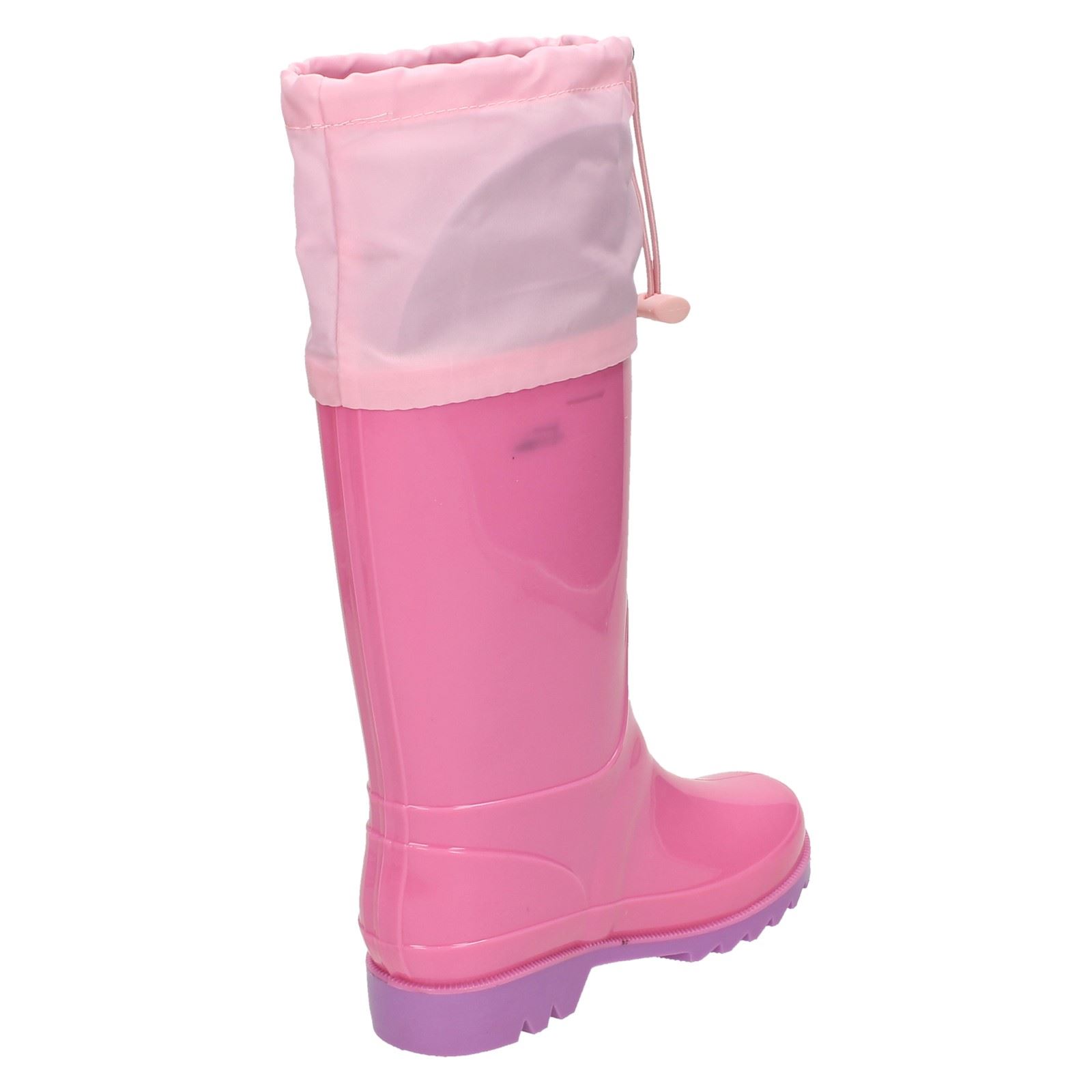 Tie Top Spot On Girls Wellington Boots