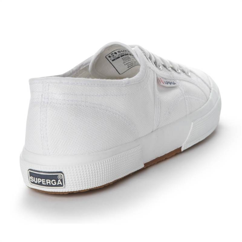 superga 2750 classic silver plimsoll trainers