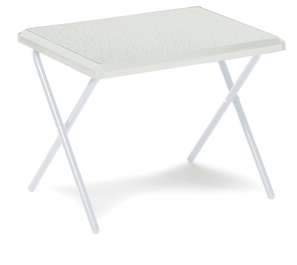 LOW PROFILE RESIN LIGHTWEIGHT RESIN CAMPING TABLE WHITE AND GREEN 40x52x37CM NEW