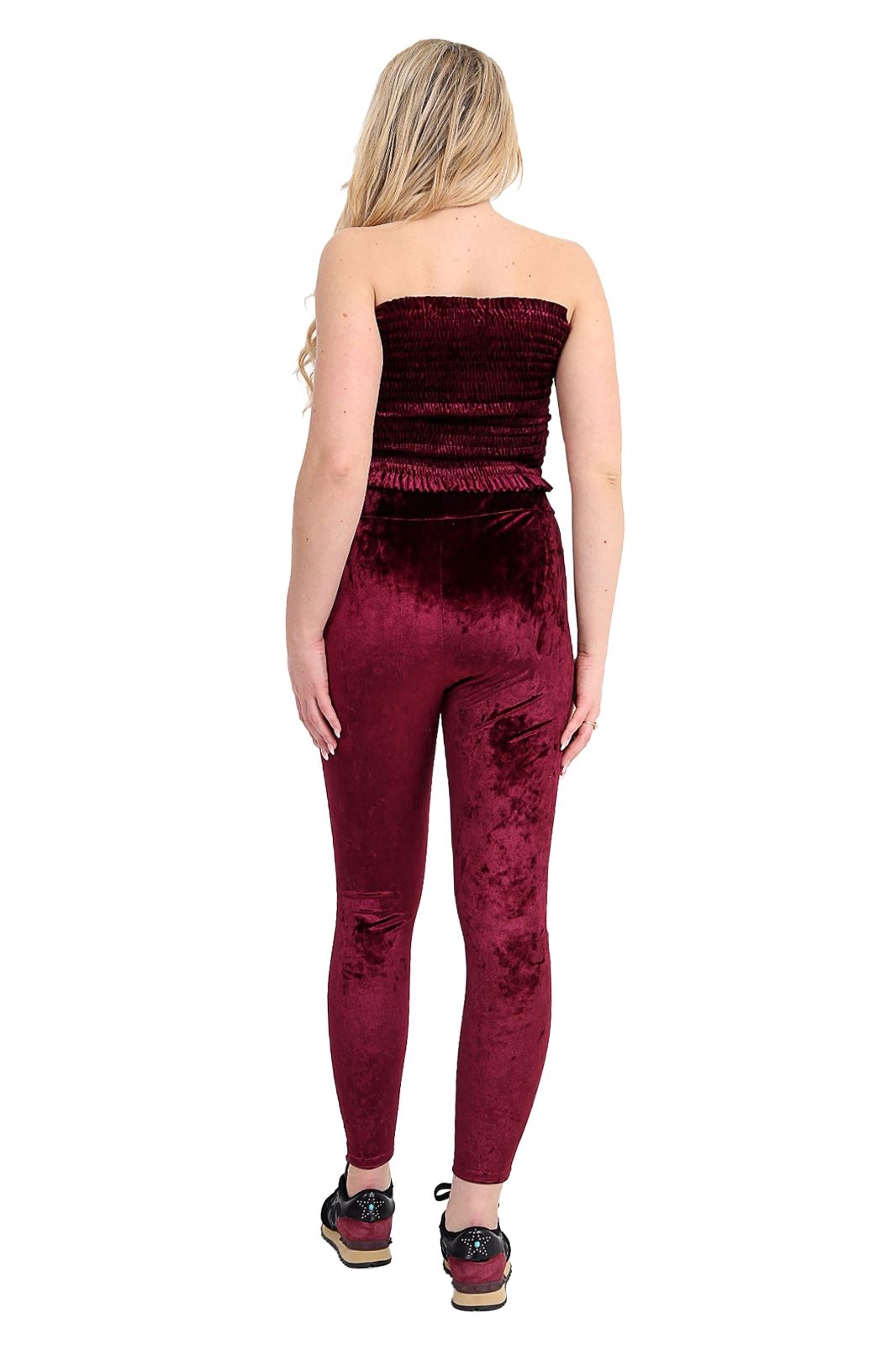 Nouveau Haut Velours Velours Pleine Longueur Extensible Leggings Pantalon Pantalon