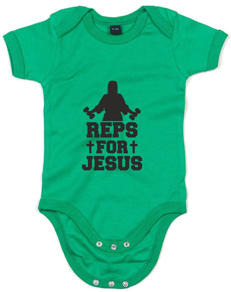 Reps For Jesus Printed Baby Grow