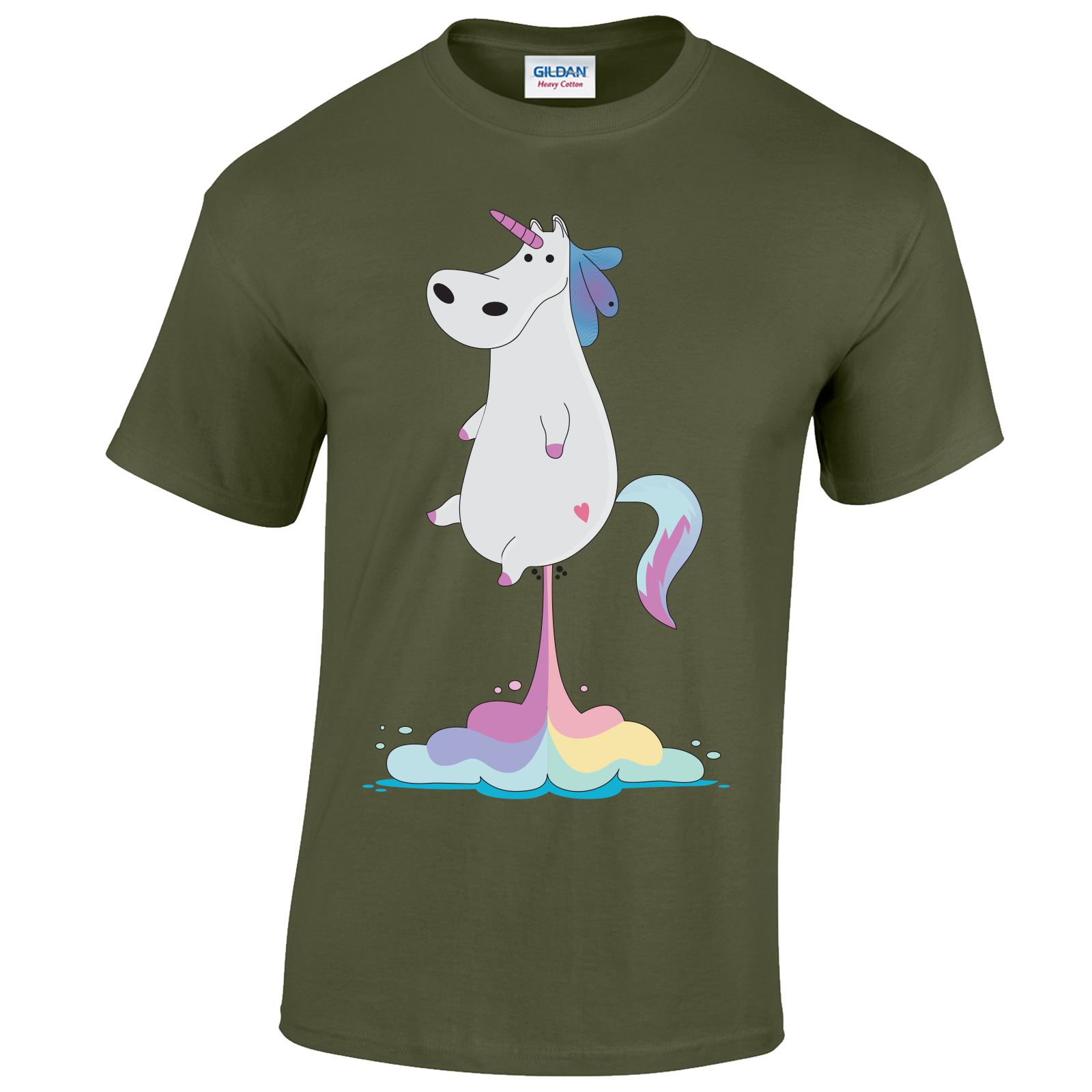 Christmas Mens Kids GIFT XMAS Family Tshirt Top Present Funny Fart Unicorn