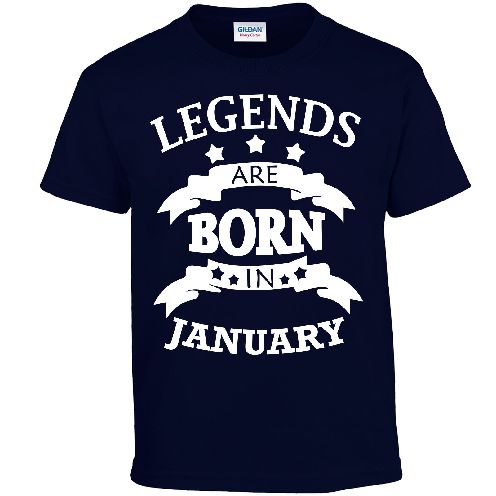 Legend Born January Mens Youth Inspired T Shirt Top Funny BIRTHDAY Gift Present