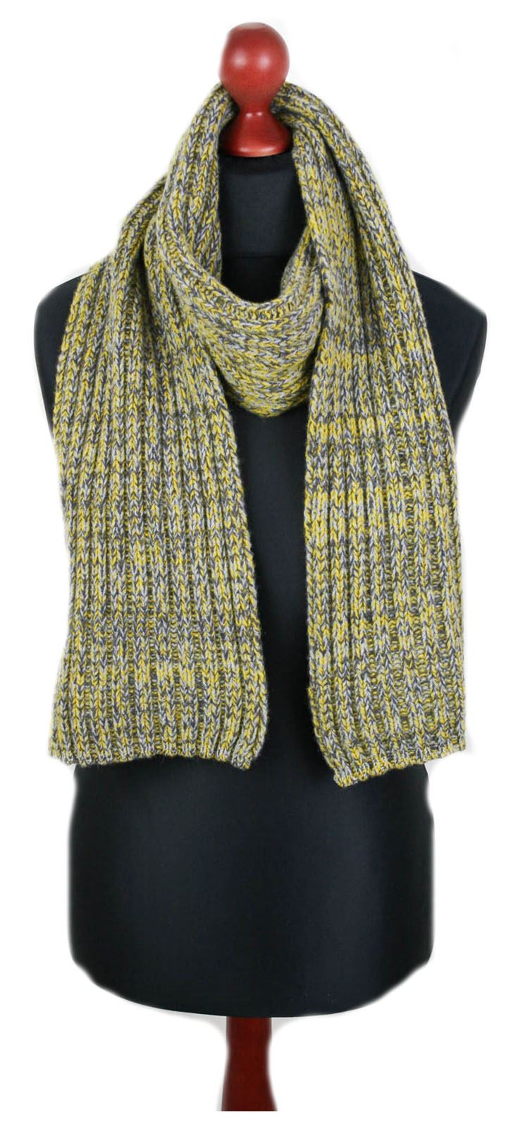 Laine d/'Agneau Tricot Long Écharpe-Canna-Jaune ou bleu-made in Scotland