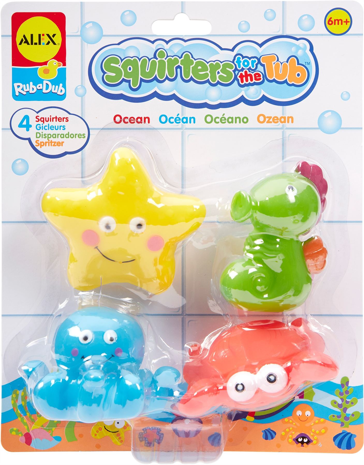 Alex RUB A DUB BATH SQUIRTERS Dino//Farm//Sport//Vehicles Baby//Child Tub Toy BN