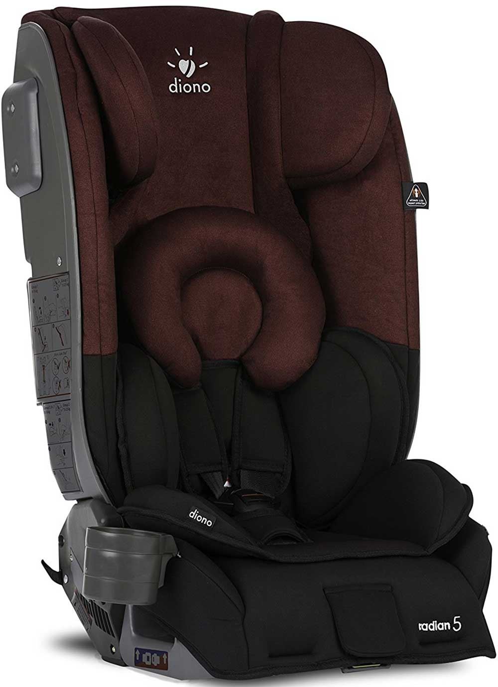1 2 Booster arrière//avant face Neuf Diono RADIAN 5 ALL-IN-ONE CAR dînette 0