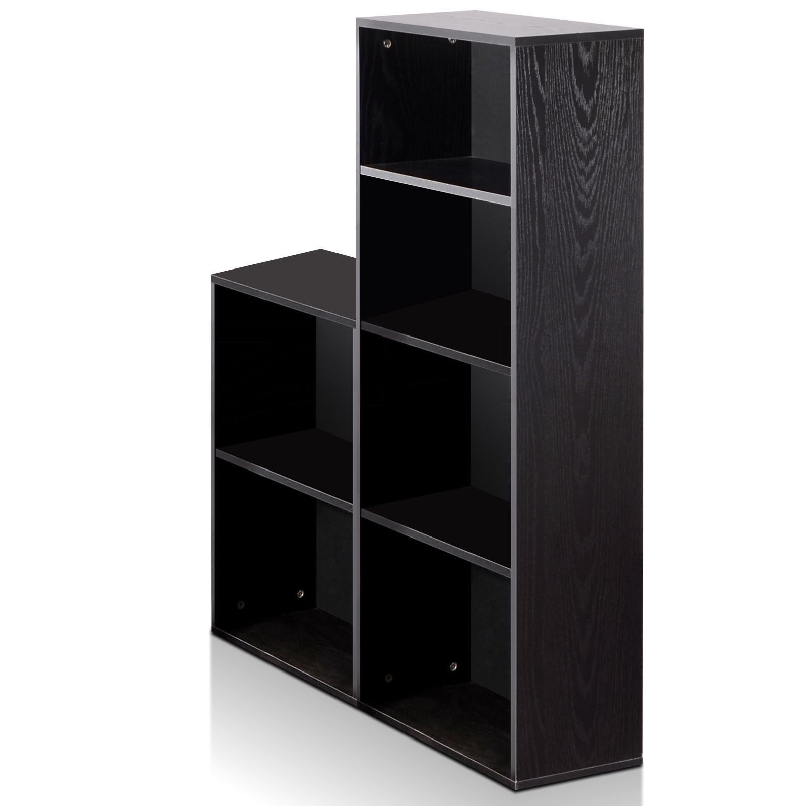 Office Computer Desk Table 6 Storage Shelf Bookcase Student Study Stand