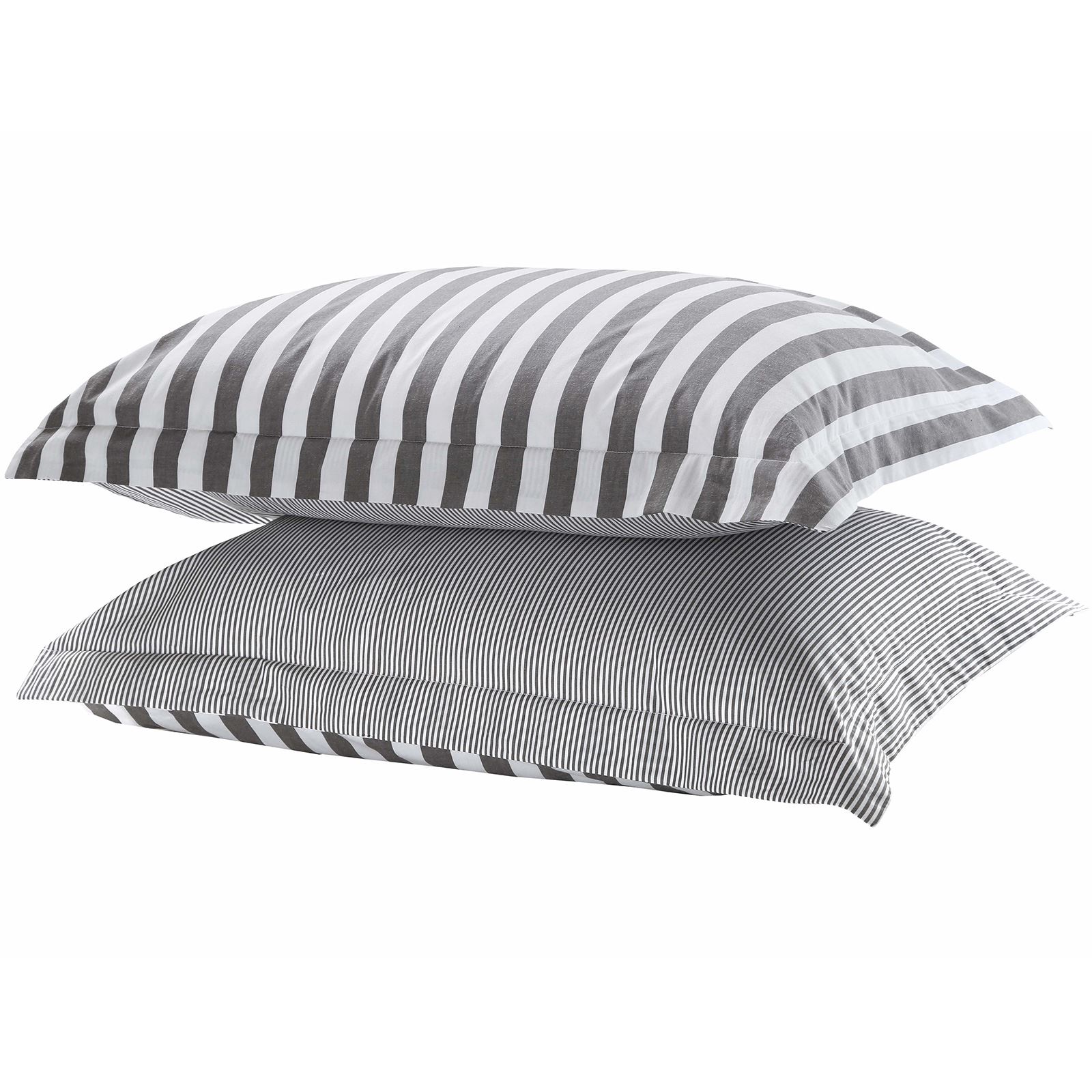100/% Combed Cotton Duvet Cover Set Bedding Cosy Winter Stripe Yarn Dyed T200