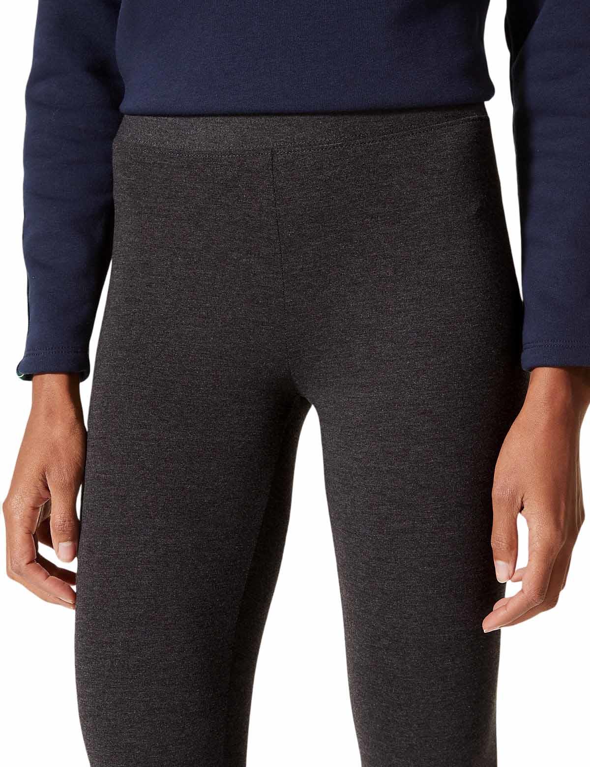 Ex M/&S Leggings Navy Berry Charcoal Grey Black Size 6-24