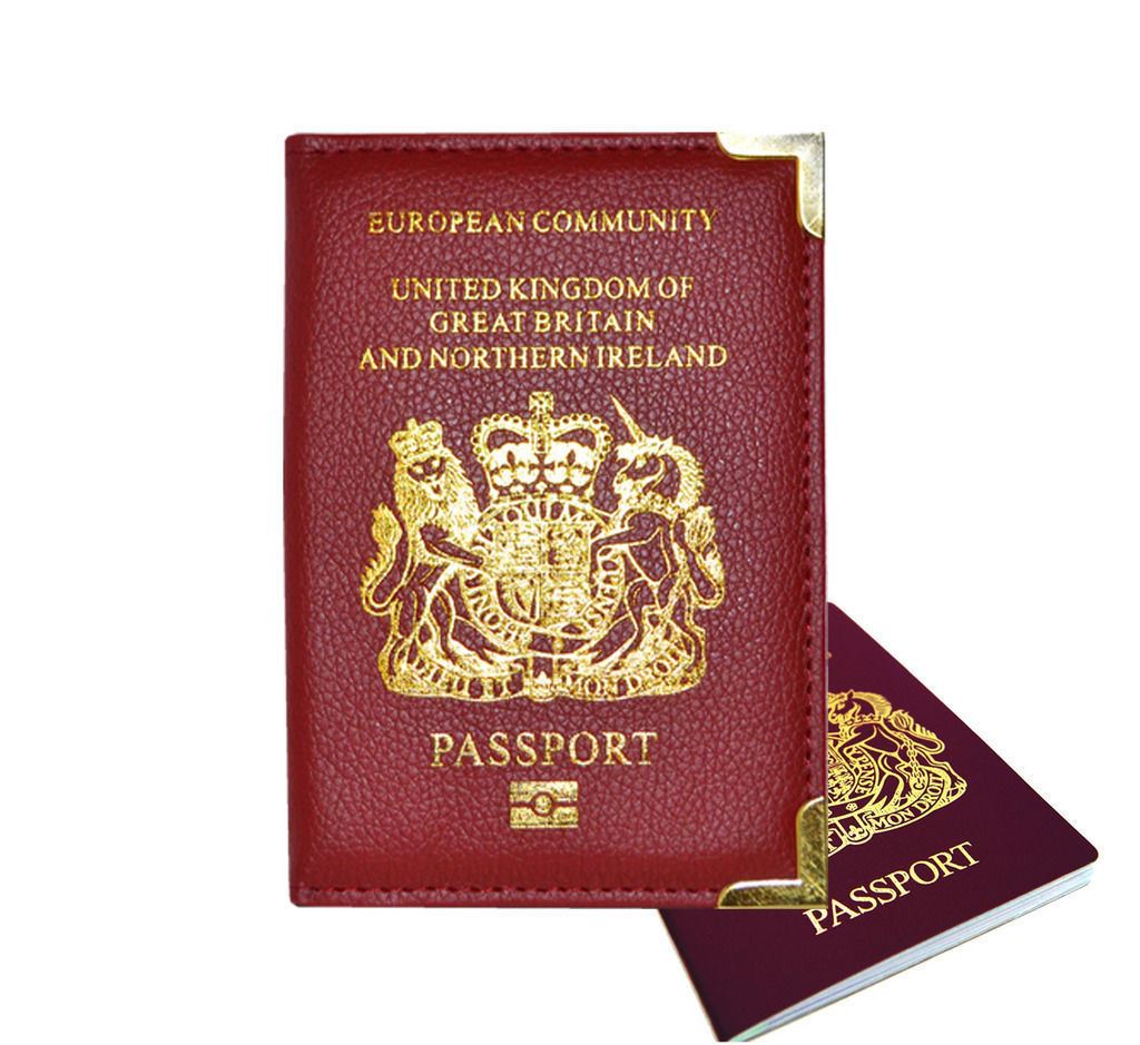 uk european travel passport holder cover leather