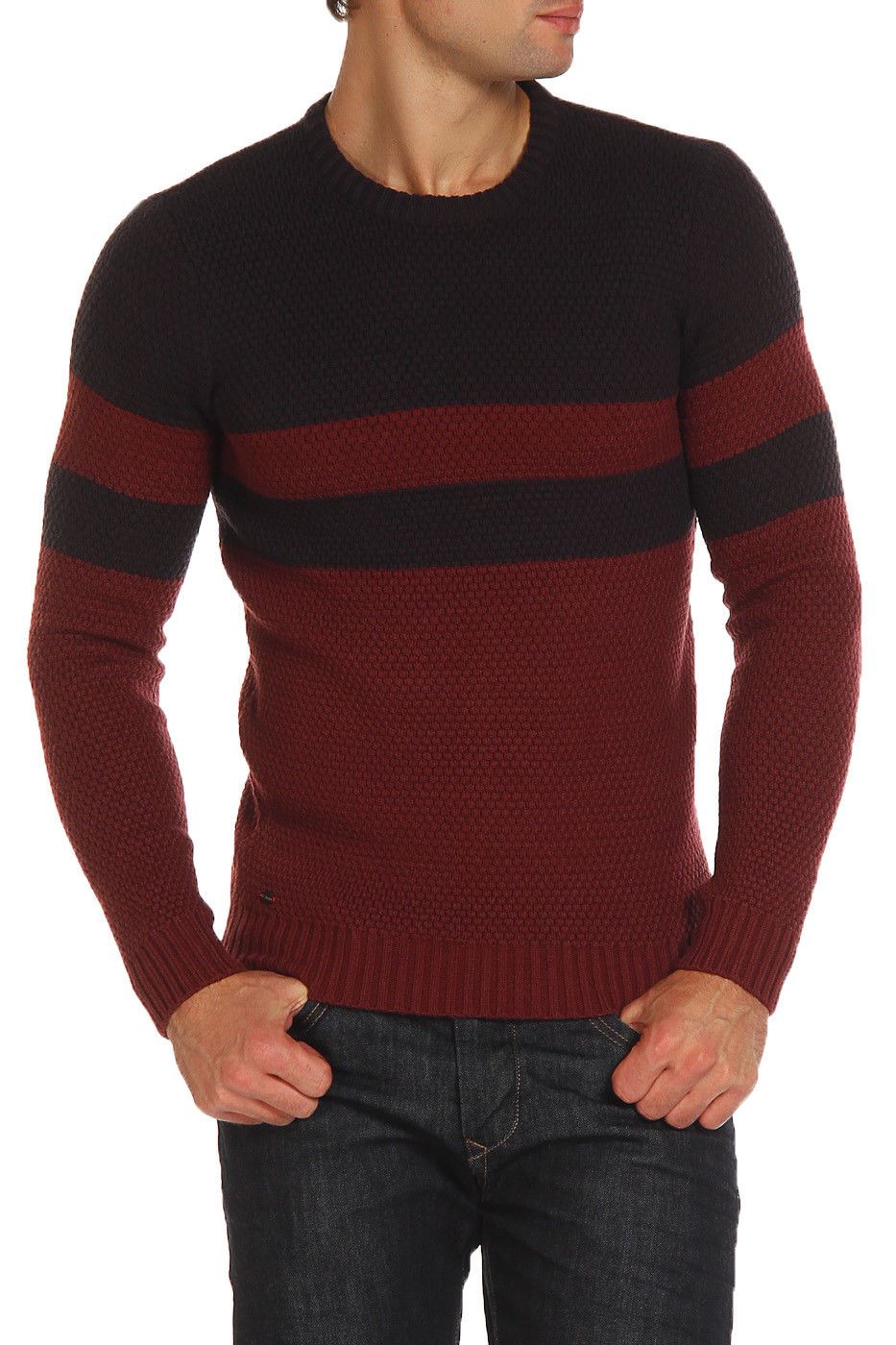 Le Shark Designer Mens Jumper Crew Neck Wool Fashion Knitwear Sweater