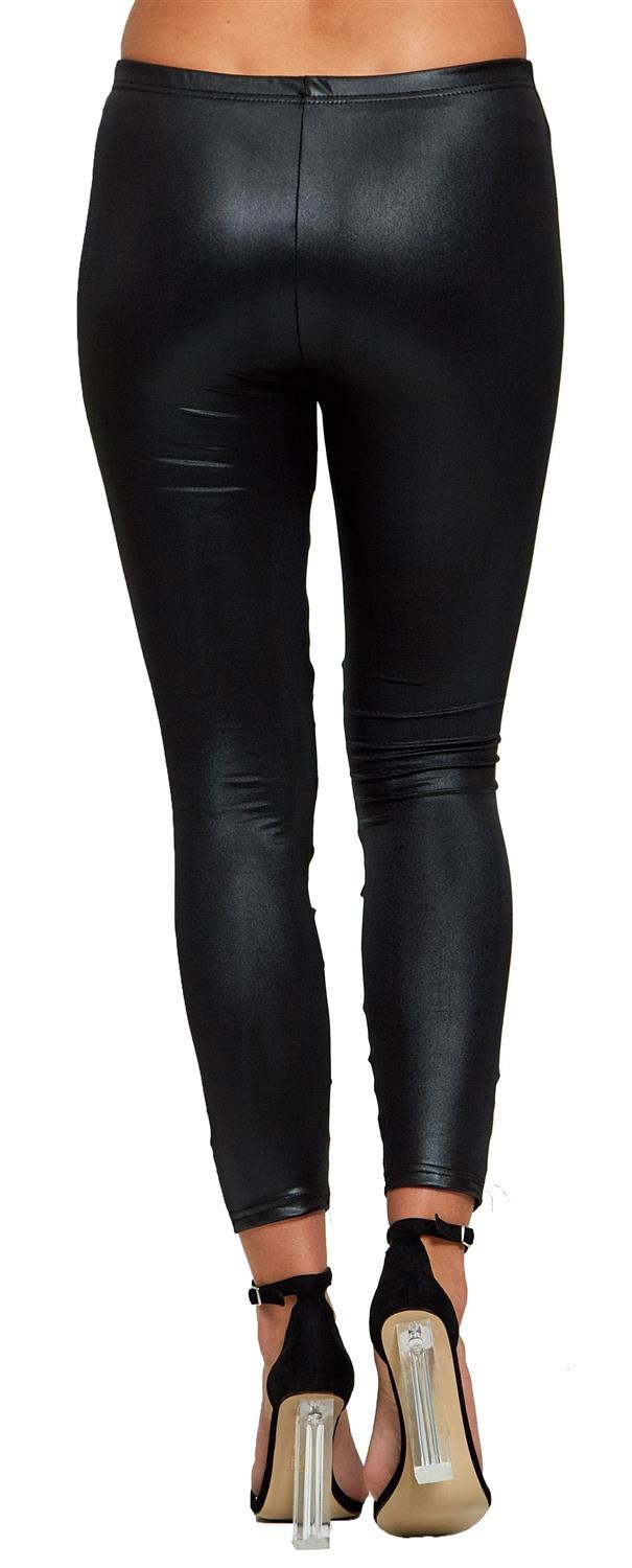New Womens Ripped Ruched Mesh Cross Skinny Stretchy Leggings Trousers 8-14