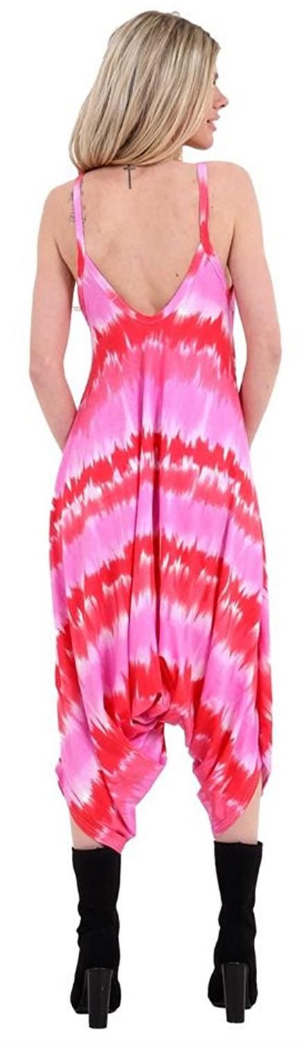 Nouveau Femme Imprimé Baggy Hareem Cami Lagenlook Ange Drapé Style Combinaison 8-26