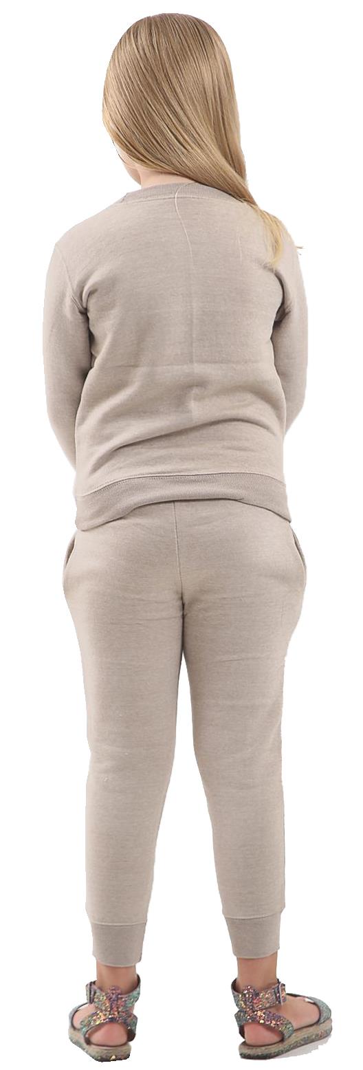 New Kids Girls Plain Top Bottom Fashion Legging Set Knit Loungewear Tracksuits
