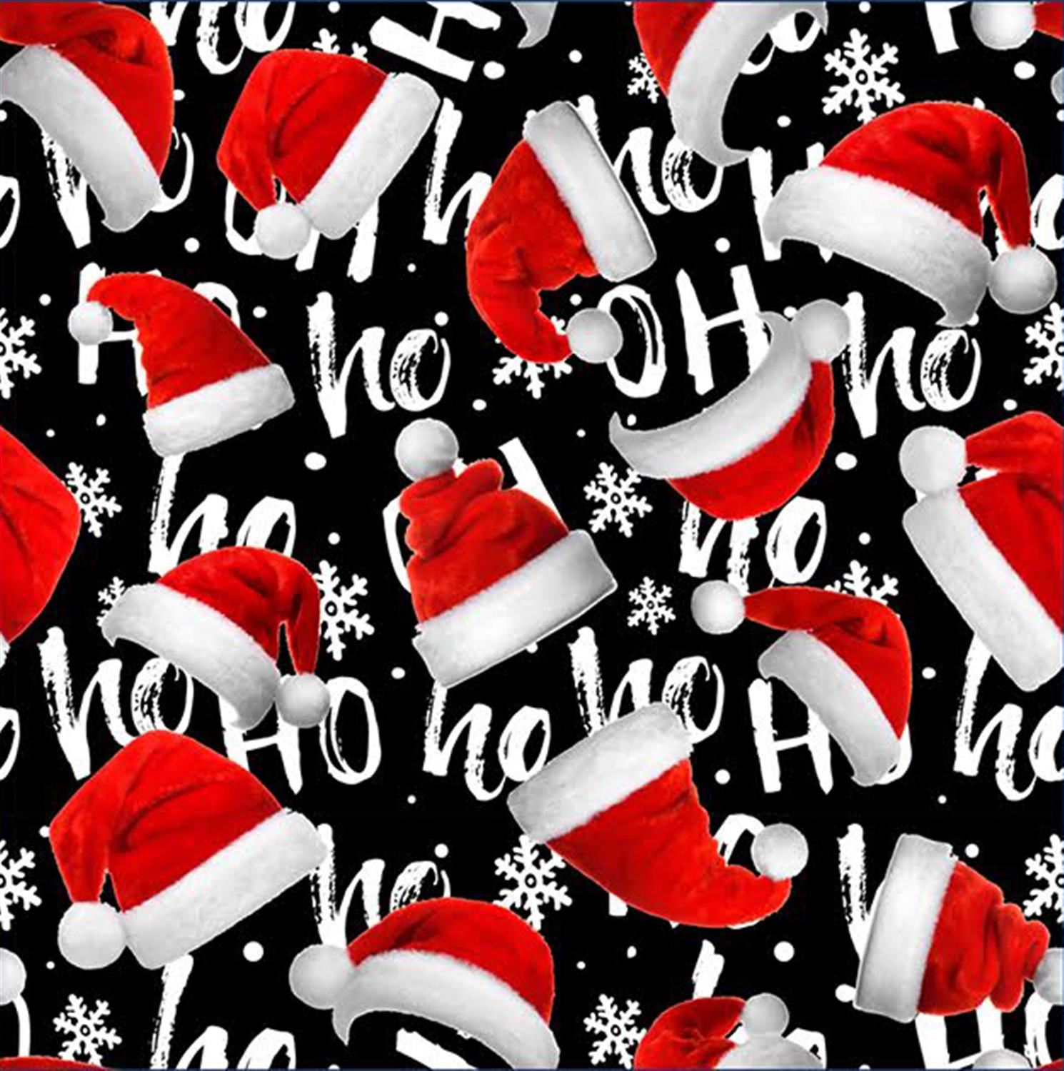Ladies Xmas Skating Santa Ho Ho Hat Santa Reindeer Christmas Thermal Jumpers