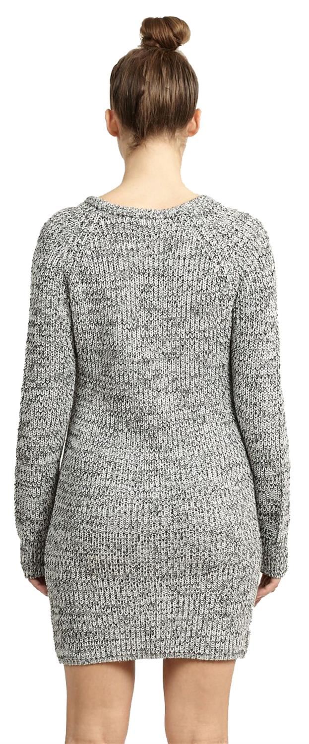 Nueva camiseta para mujer Talla Grande Túnica Larga Vestido Mini Tejido Sweater Jumper Giro 18-24