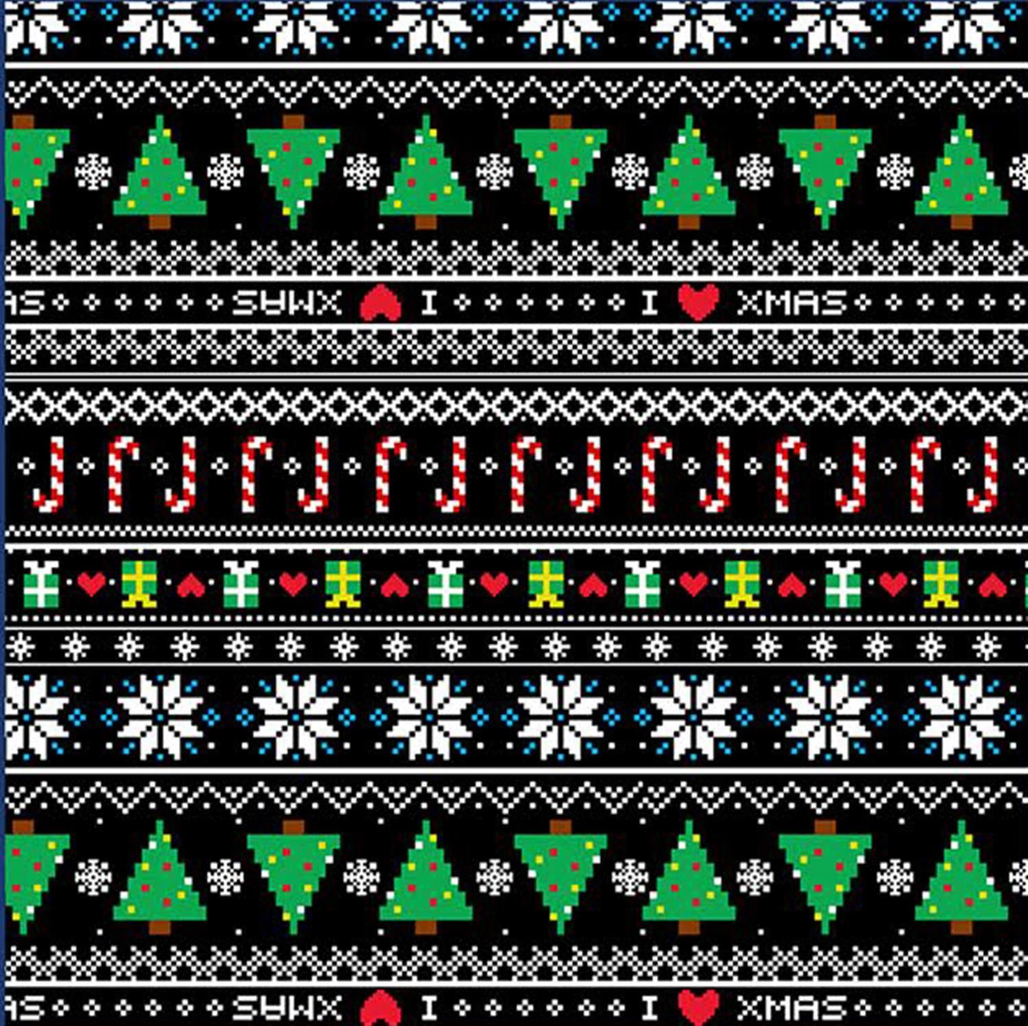NUOVI Donna Natale Babbo Natale Azteco Ginger Bread Fiocchi di neve in Pile Pullover Maglione Top
