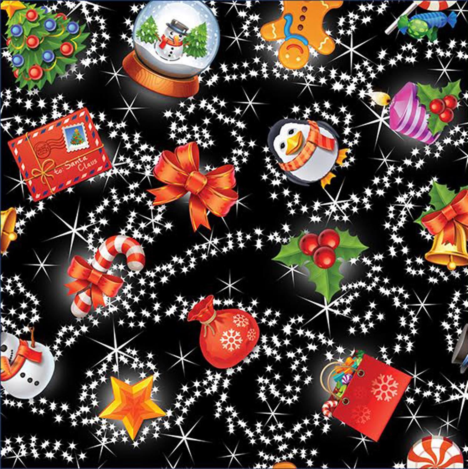 NUOVI Donna Manica Lunga Felpa Natale Novità TERMICA i ponticelli 8-22