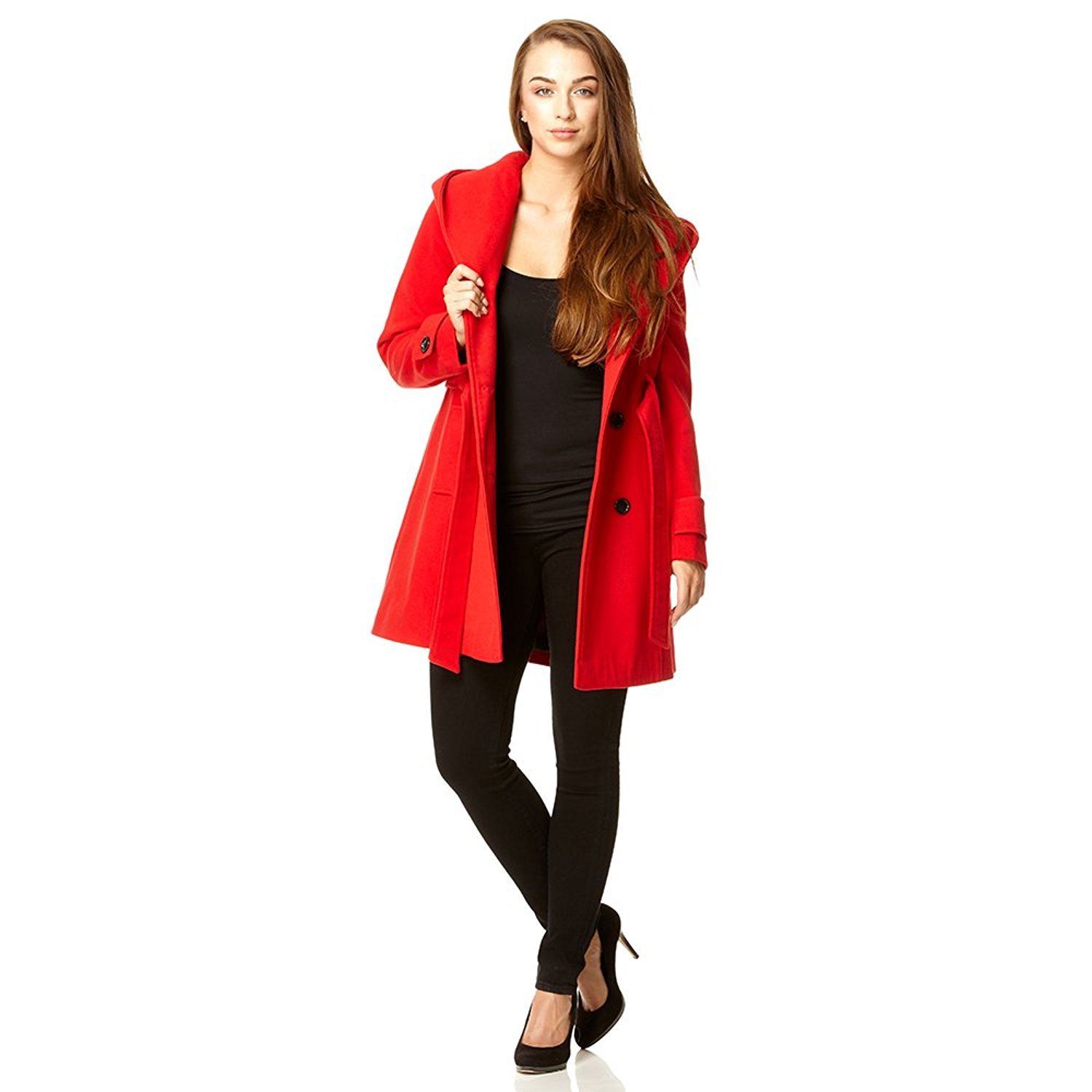 Women/'s Large Shawl Hooded Coat De La Creme