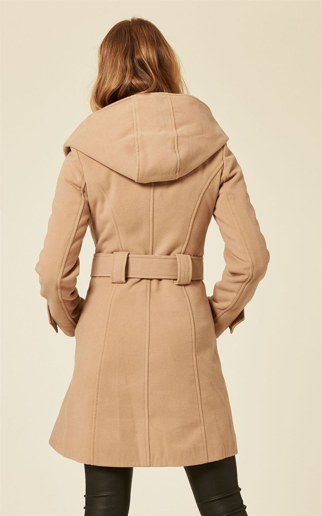 Women/'s Large Shawl Hooded Coat De La Creme