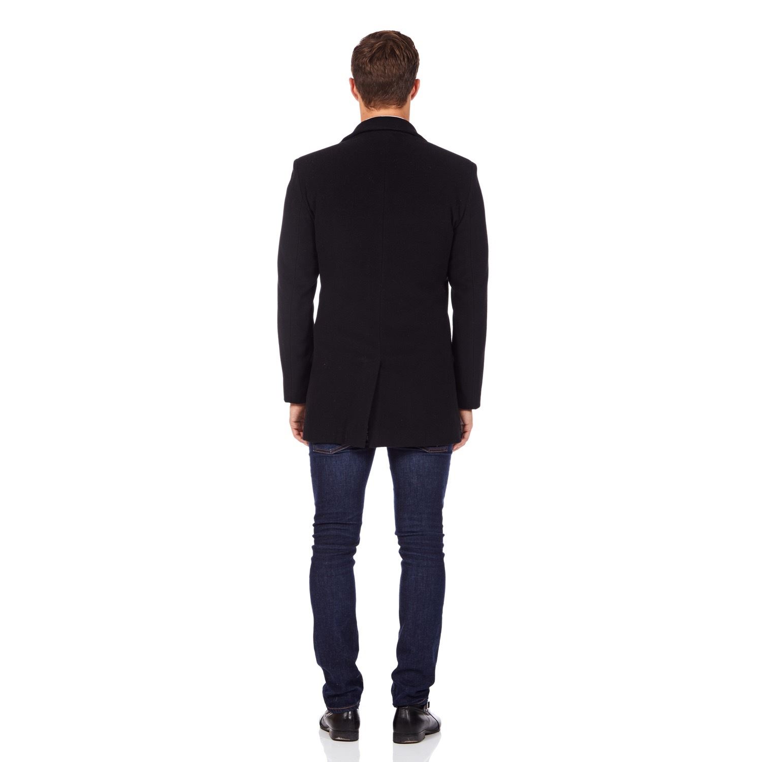 DE La Creme uomo-Men /'s Misto Lana Cappotto Invernale sotto copertura