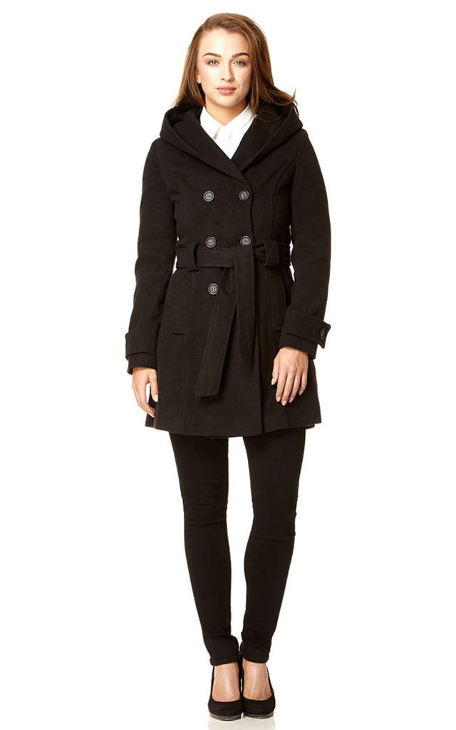 Women/'s Large Shawl Hooded Coat De La Creme