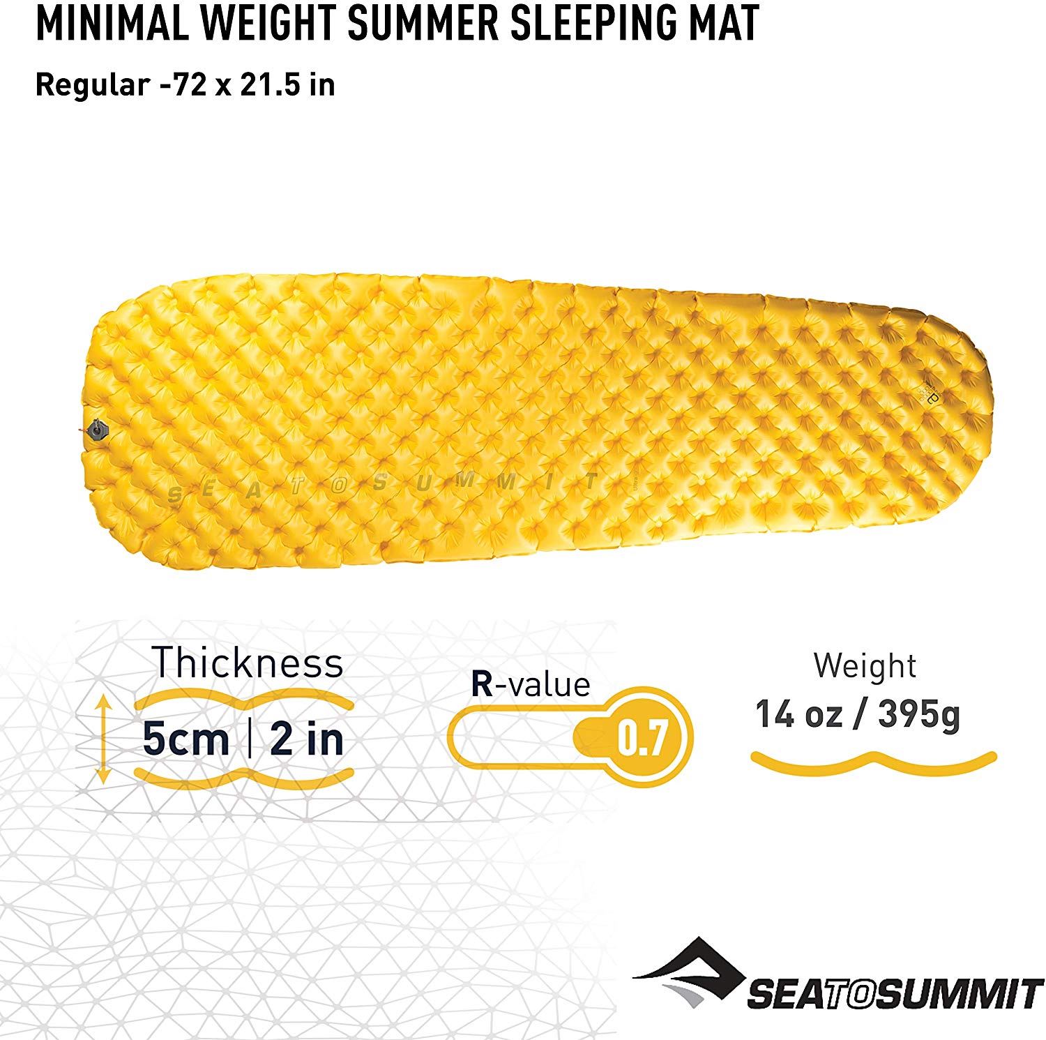 Sea to Summit Self Inflating Sleeping Mat Camping Bed Insulated Ultralight