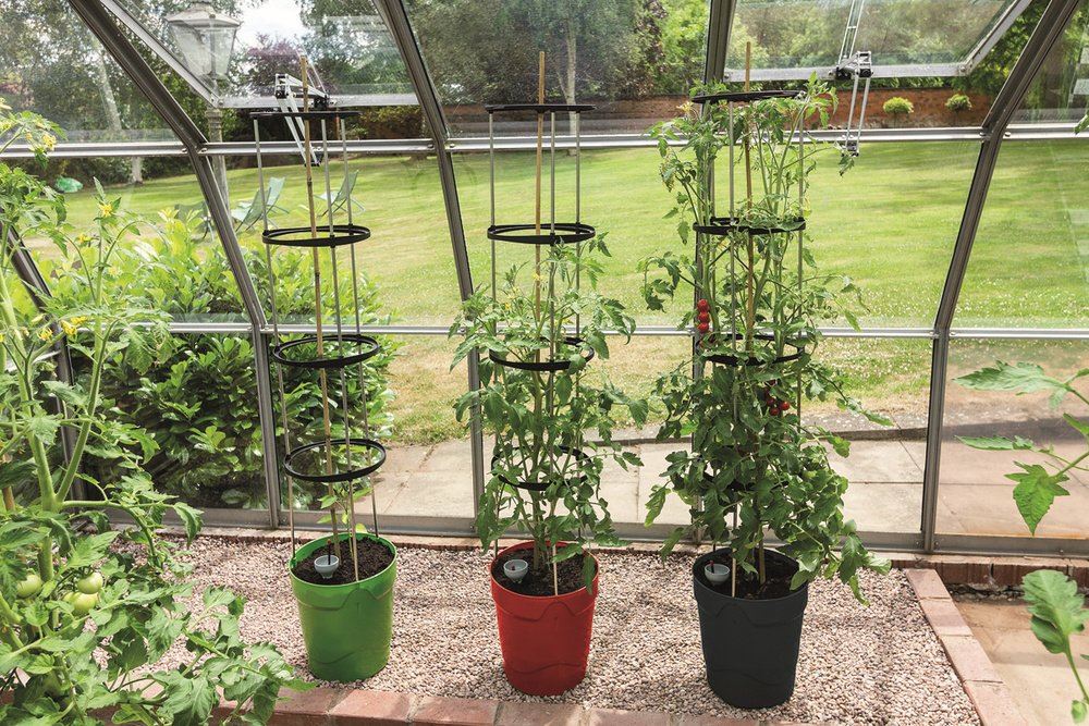 Plant Care Supplies Soil Accessories Self Watering Grow Pot Tower In Red Green Or Anthracite For Tomatoes Peppers Garden Patio Cruzeirista Com Br