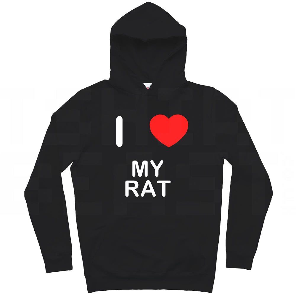 I Love My Rat Hoodie