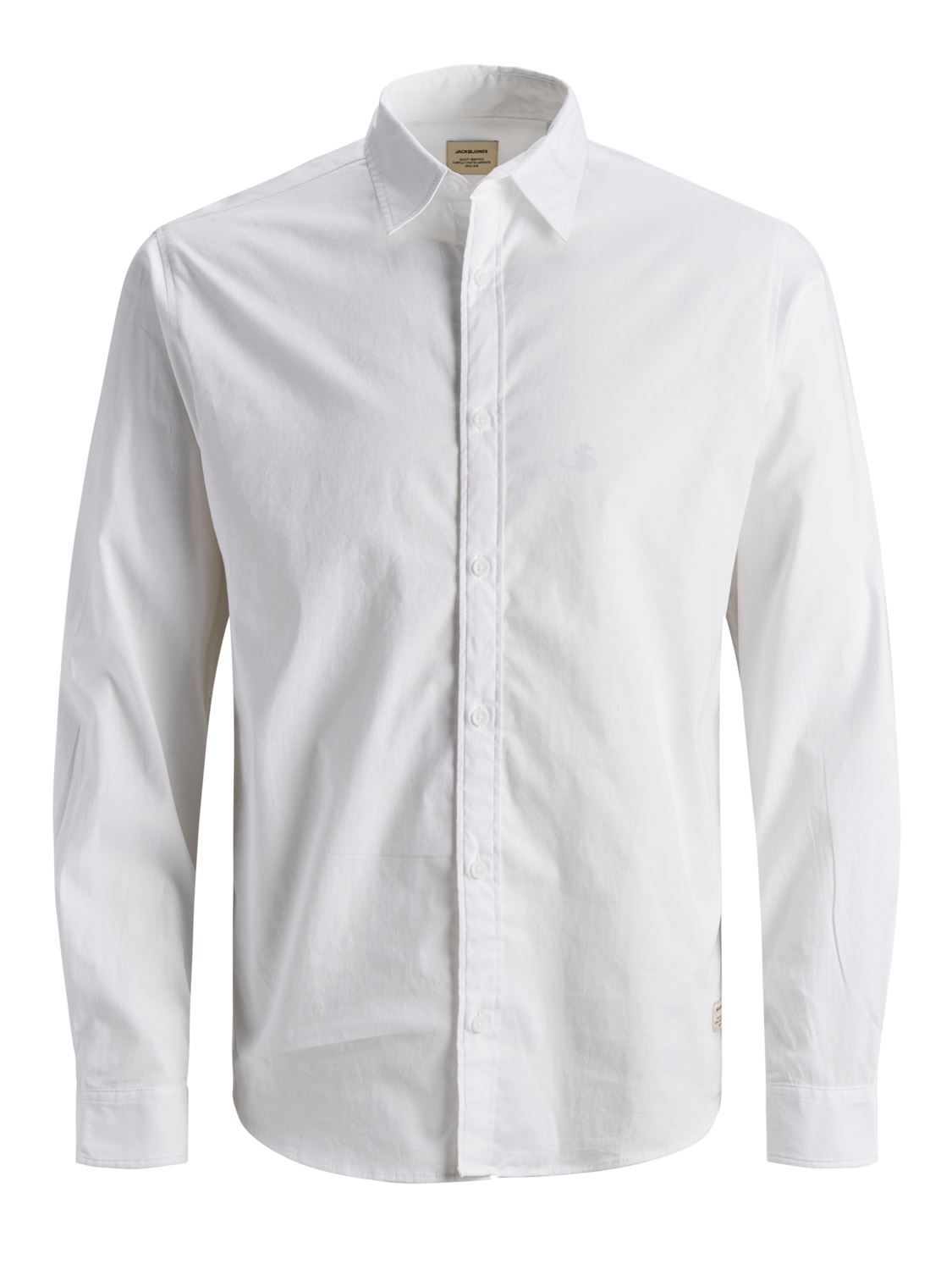 Mens Formal Shirts Jack /& Jones Long Sleeve Button Up Plain Office Work Shirt