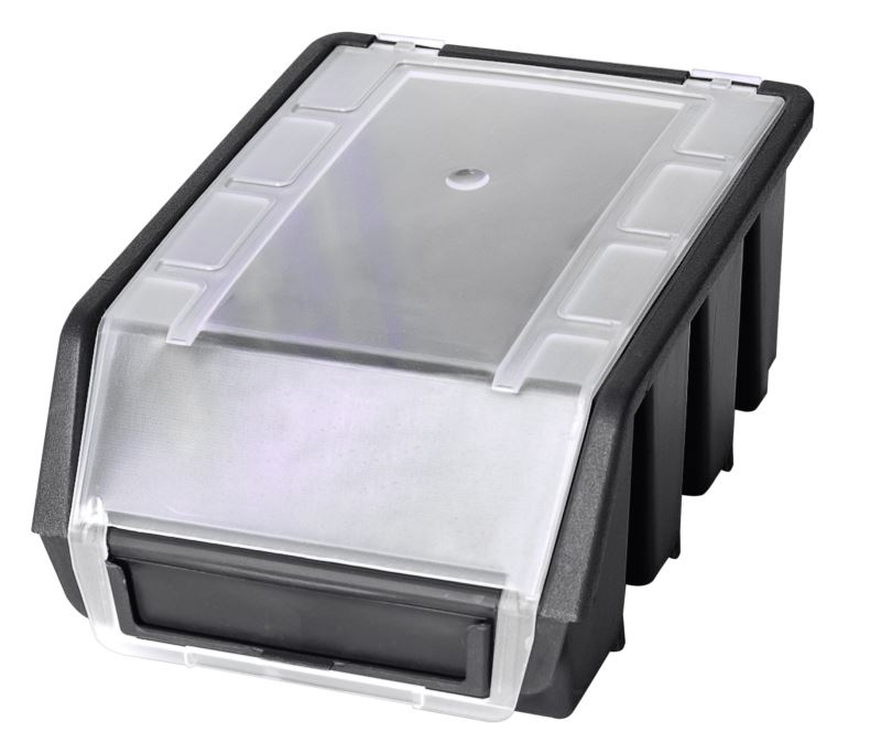 Multi Ergo M Black box Plastic Parts Storage Stacking Picking Bin 116x161x75