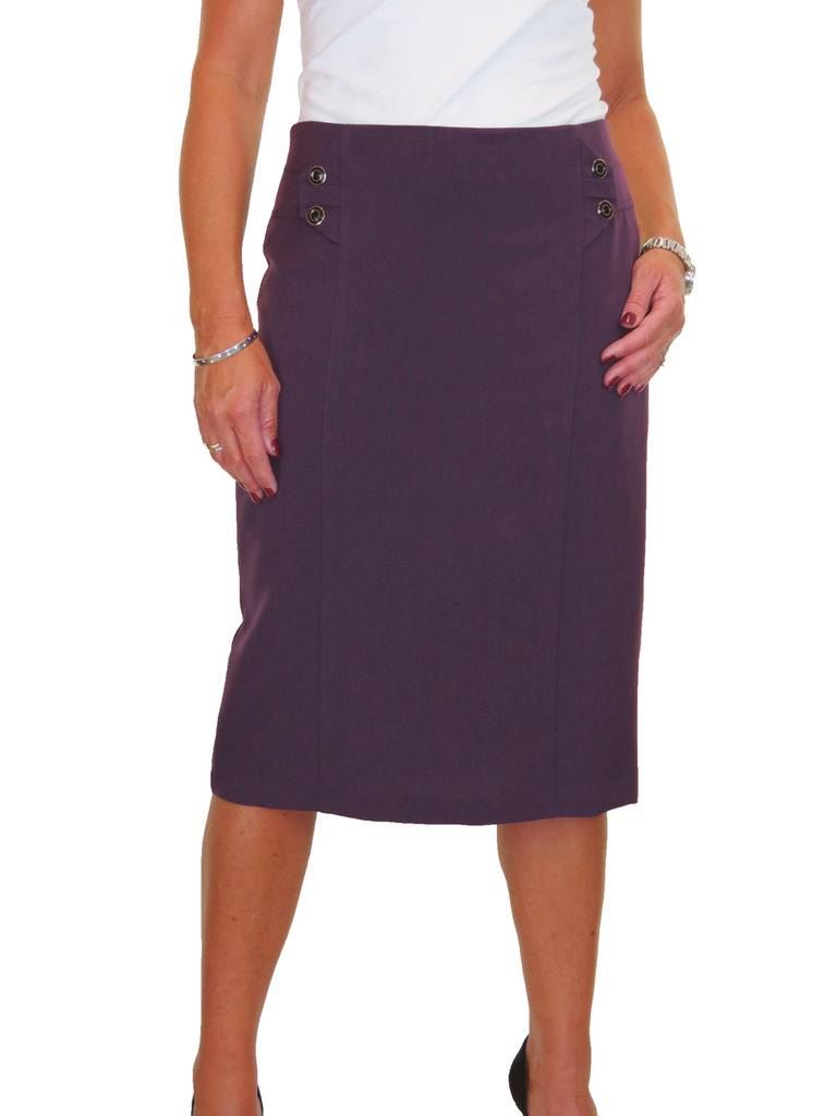 Ladies Business Lined Pencil Skirt Washable 10-20