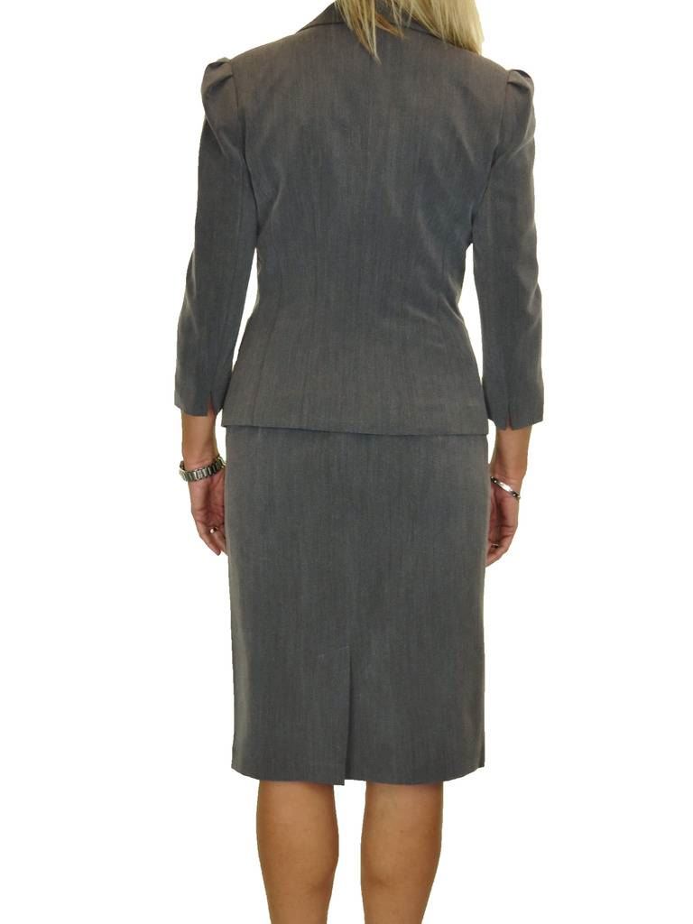 Lined 3//4 Sleeve Washable Business Office Skirt Suit 8-20