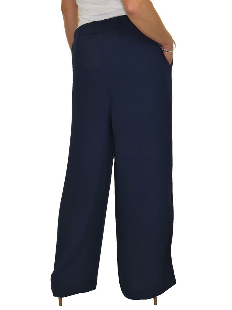 Soft High Waisted Wide Leg Palazzo Lounge Trousers 12-22