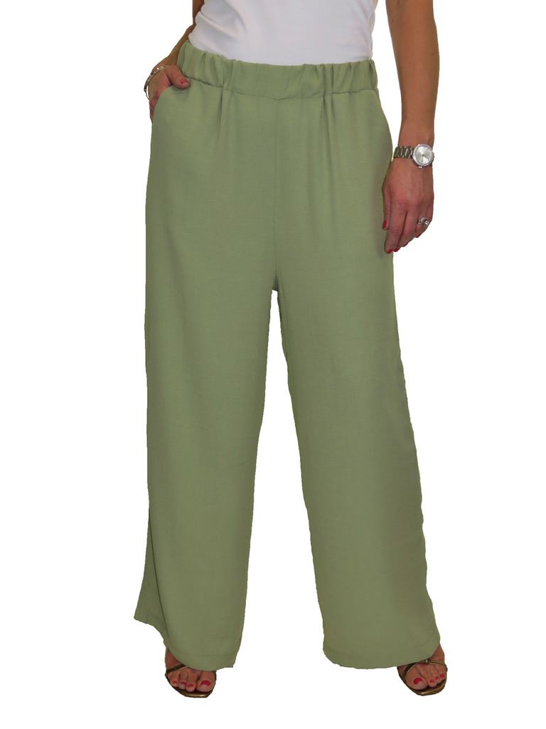 Soft High Waisted Wide Leg Palazzo Lounge Trousers 12-22