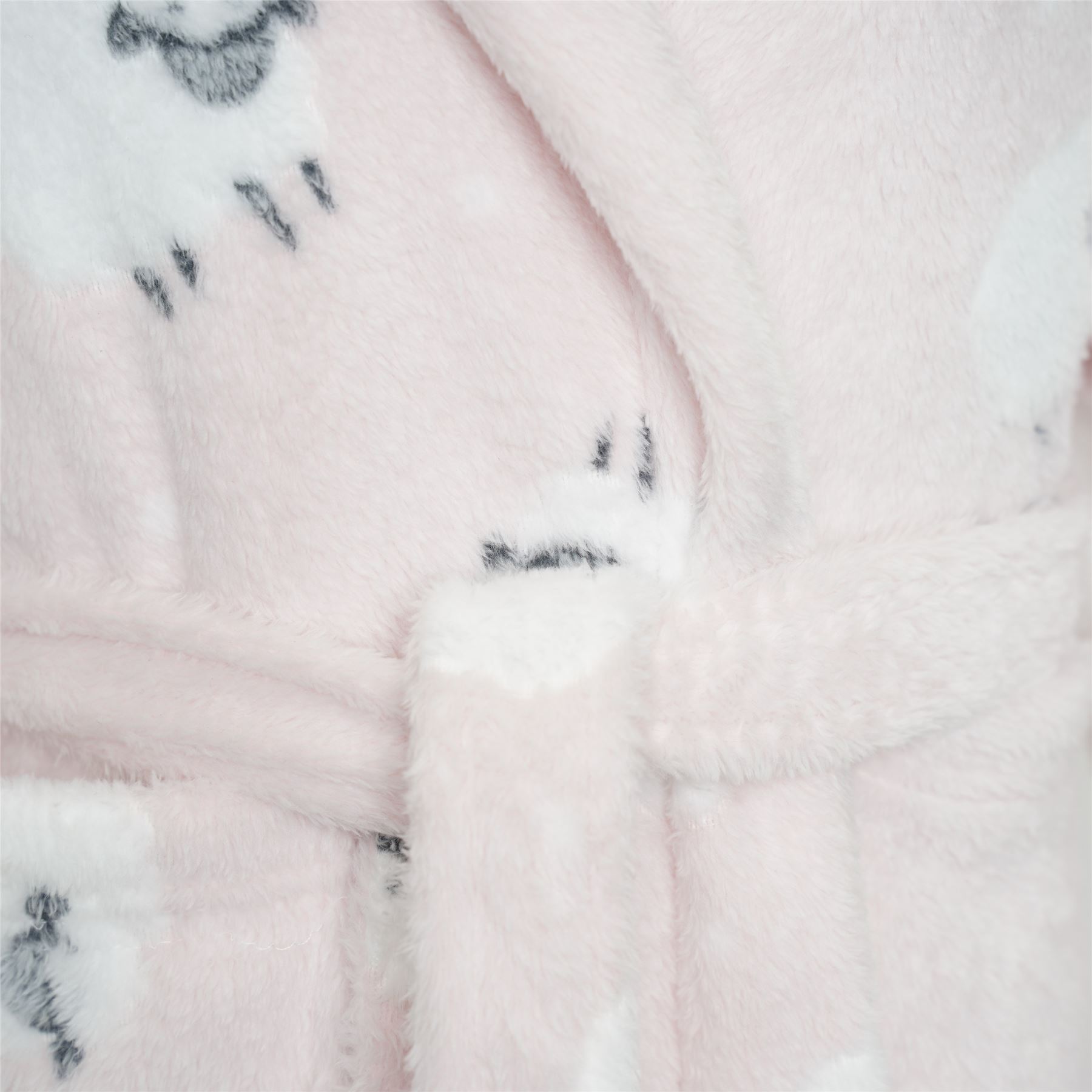 Childrens Girls Boys Soft Coral Fleece Novelty Animal 3D Dressing Gown with Hood